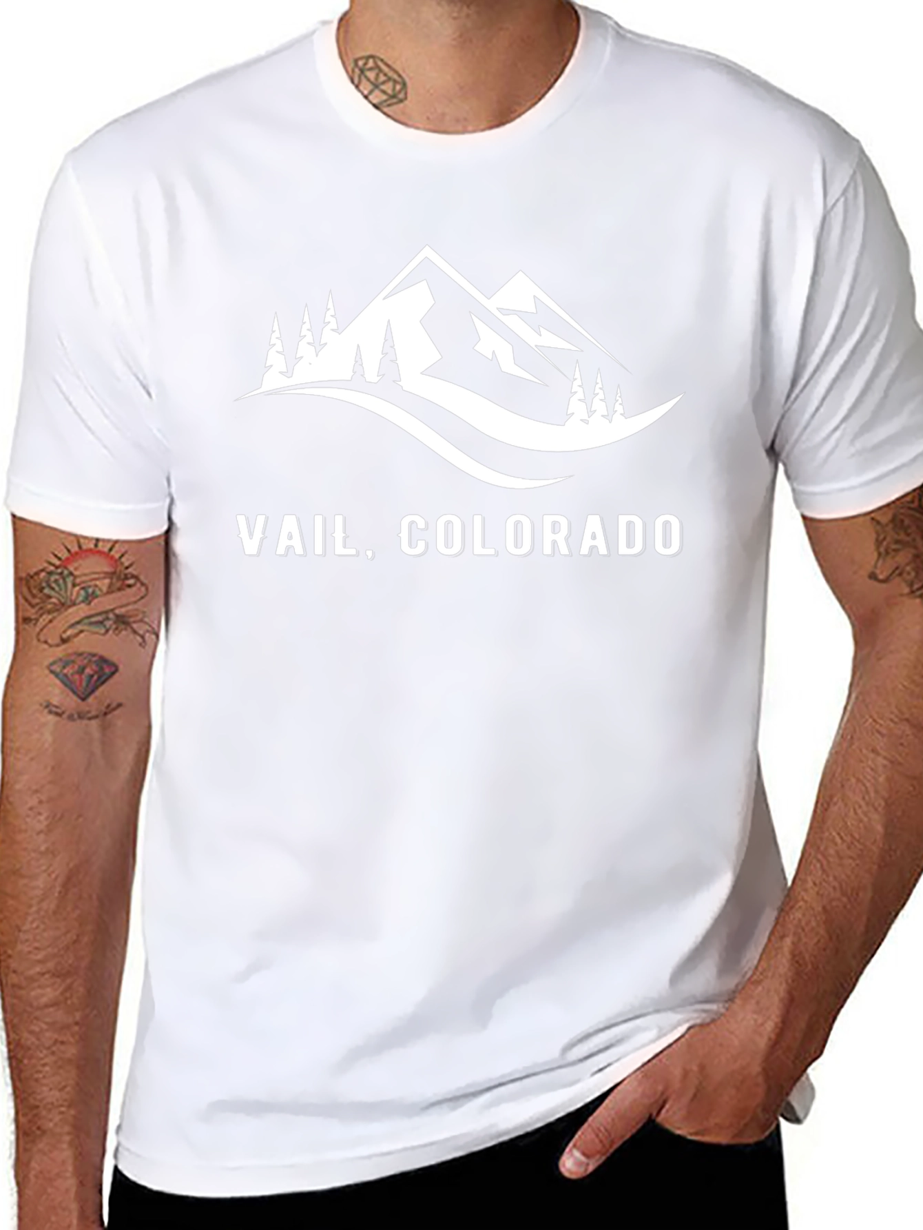 Vail Colorado Mountain Scene T-Shirt - 8