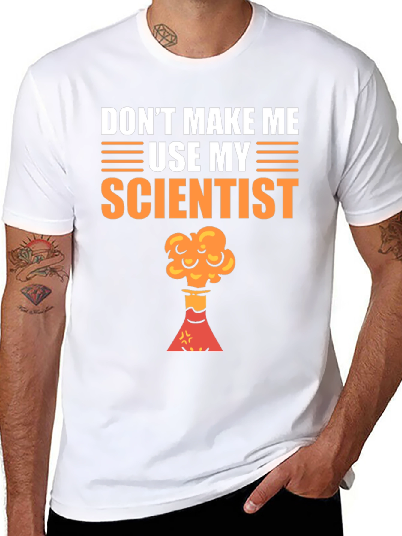 Black Scientist Threat T-Shirt - Funny Science Tee view 8