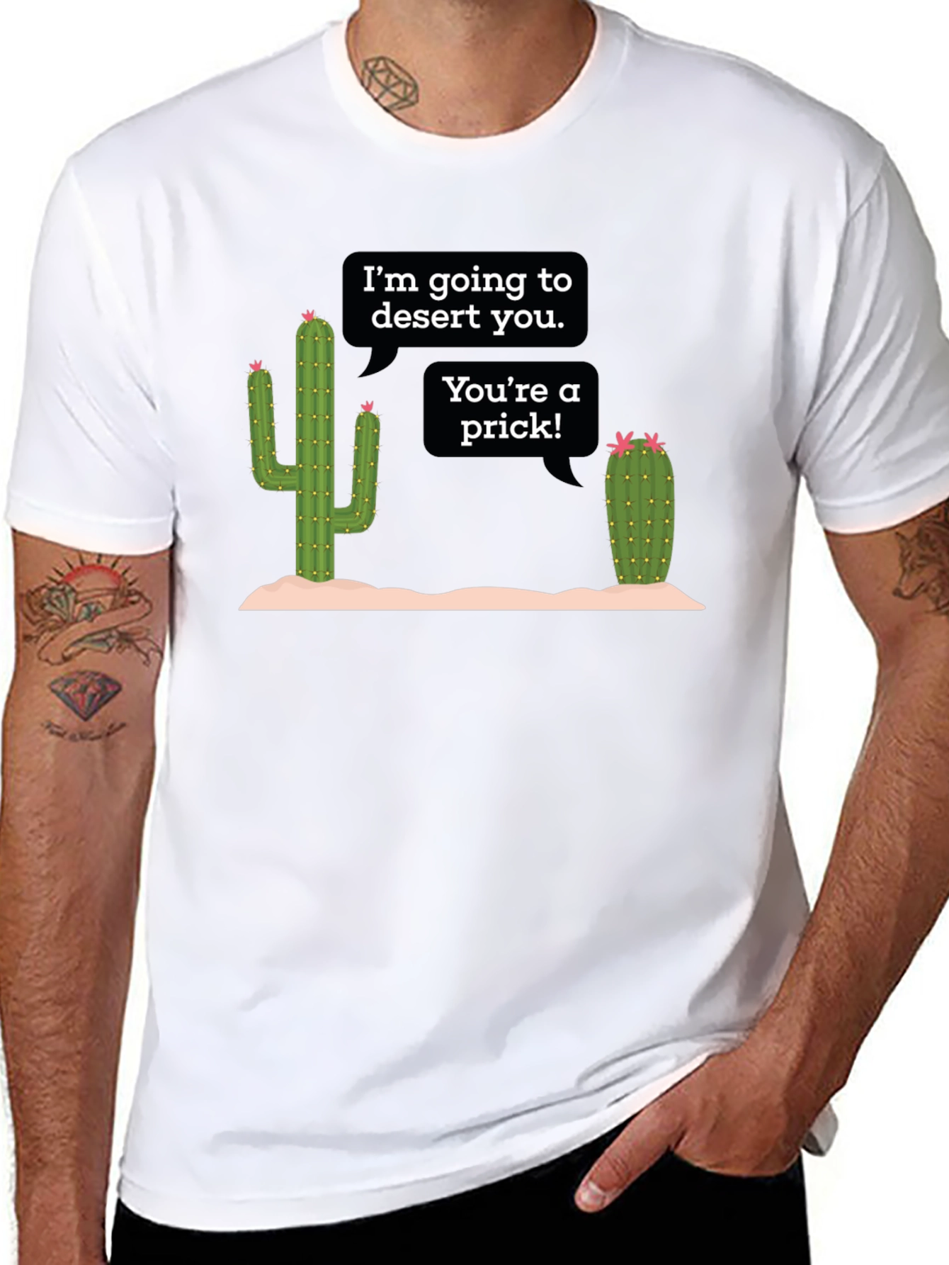 Black Desert You Cactus Graphic T-Shirt view 8