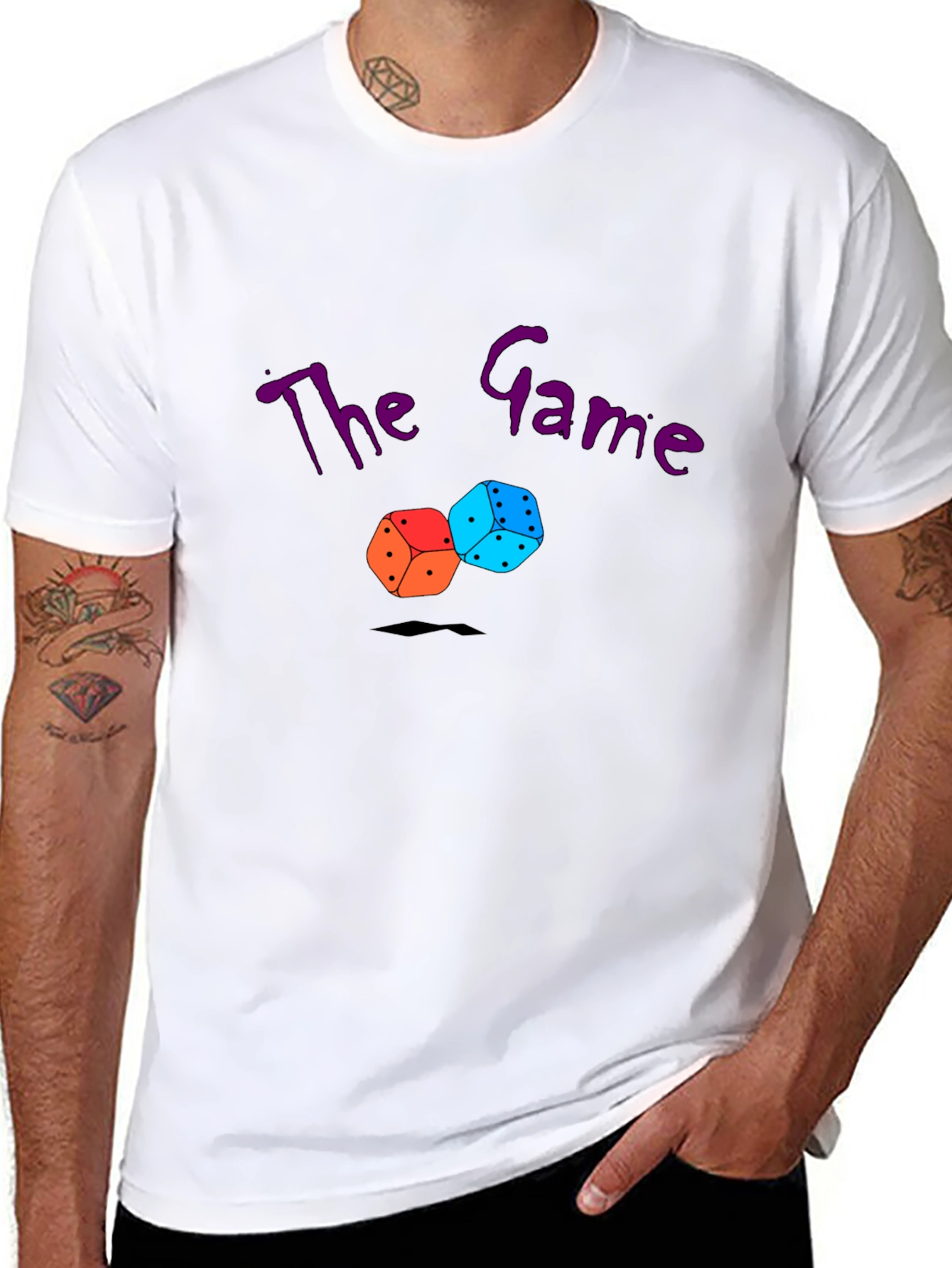Black The Game Dice Graphic T-Shirt - Stylish & Unique view 8