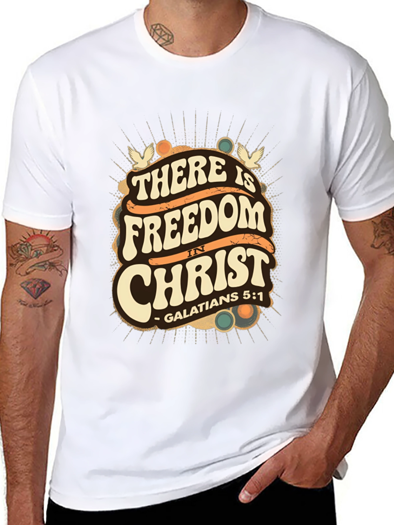 There is Freedom in Christ T-Shirt - 8