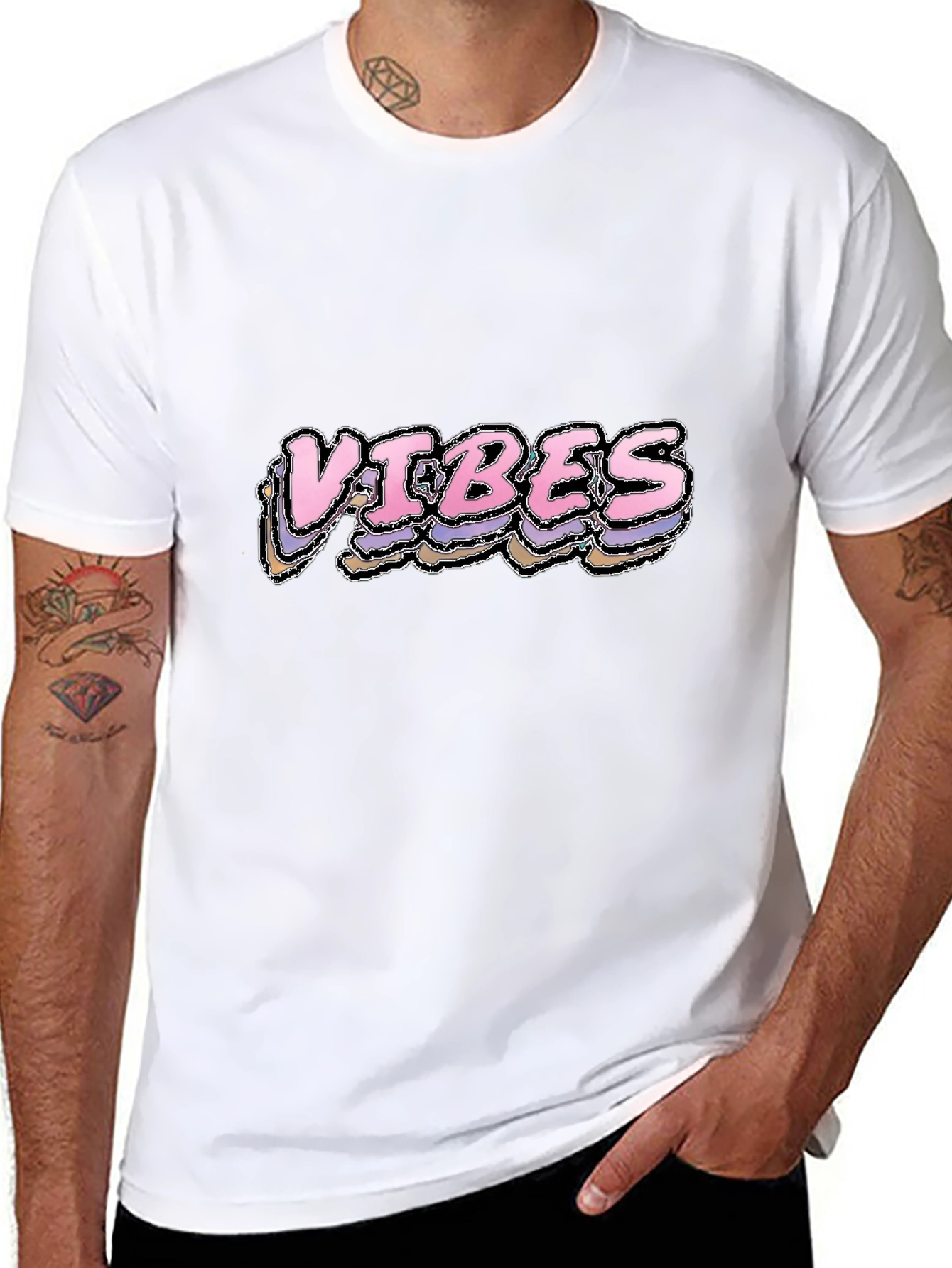 Black Vibes Graphic T-Shirt - Stylish Comfort view 8