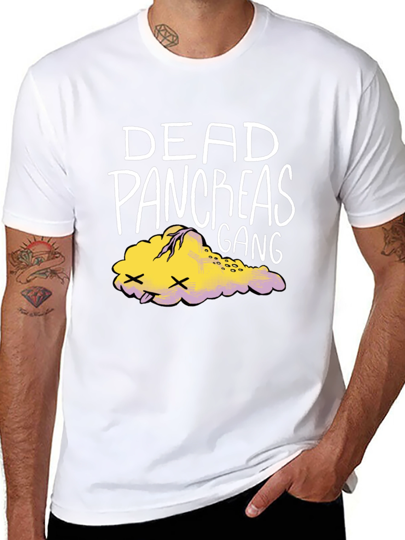 Black Dead Pancreas Gang T-Shirt view 8
