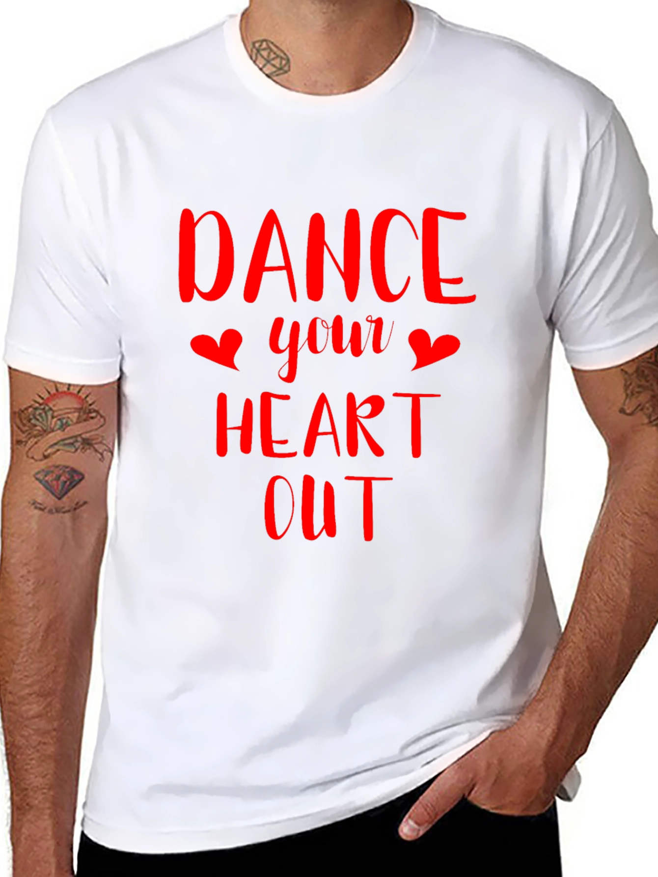 Black Dance Your Heart Out Graphic T-Shirt view 8