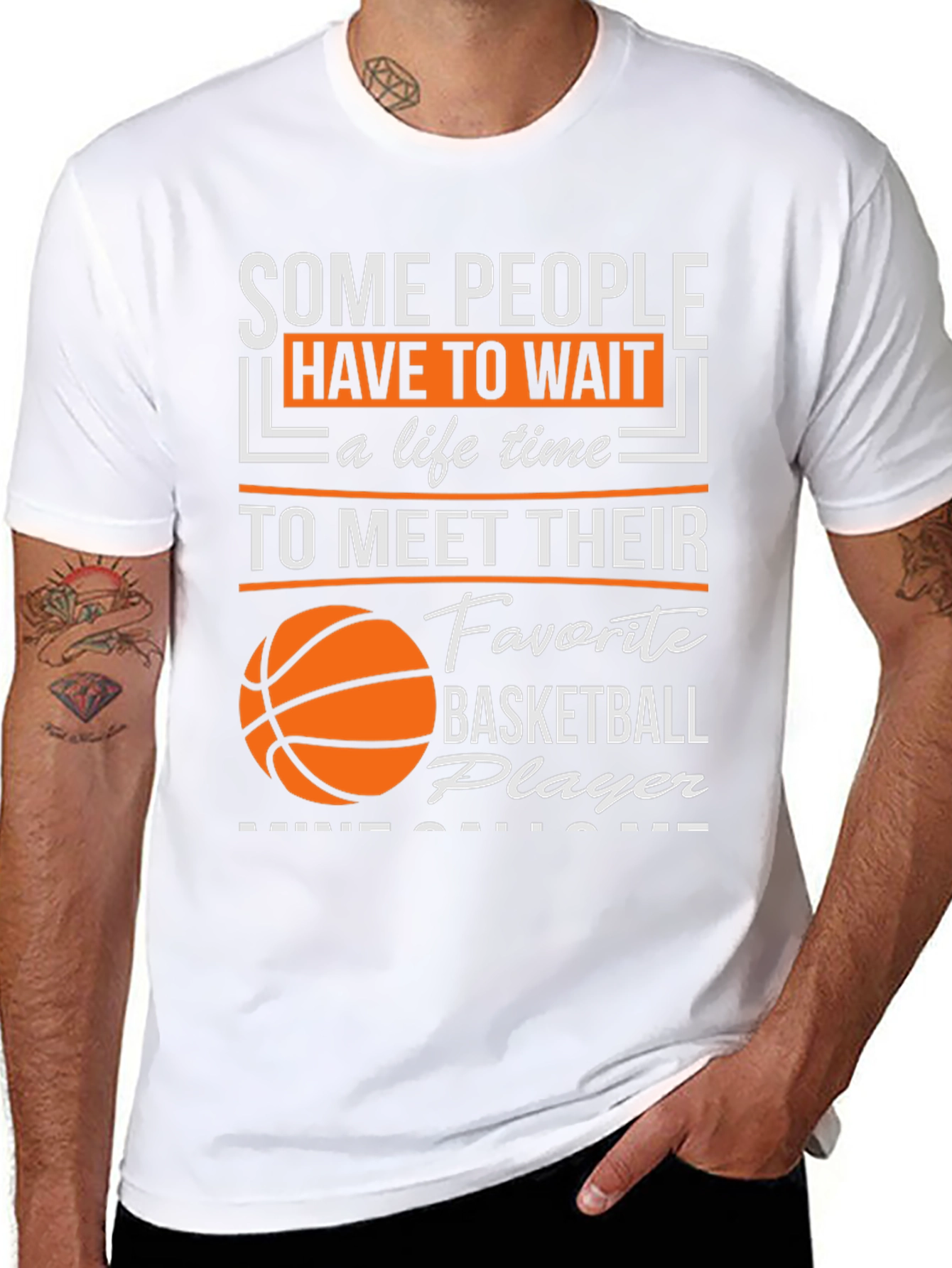 Black Basketball Player T-Shirt view 8
