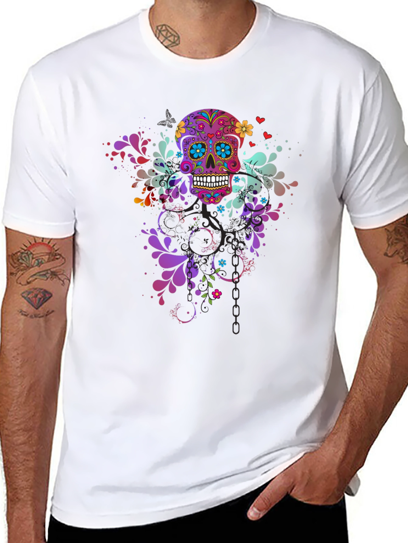 Black Skull Art T-Shirt - Stylish & Unique Design view 8