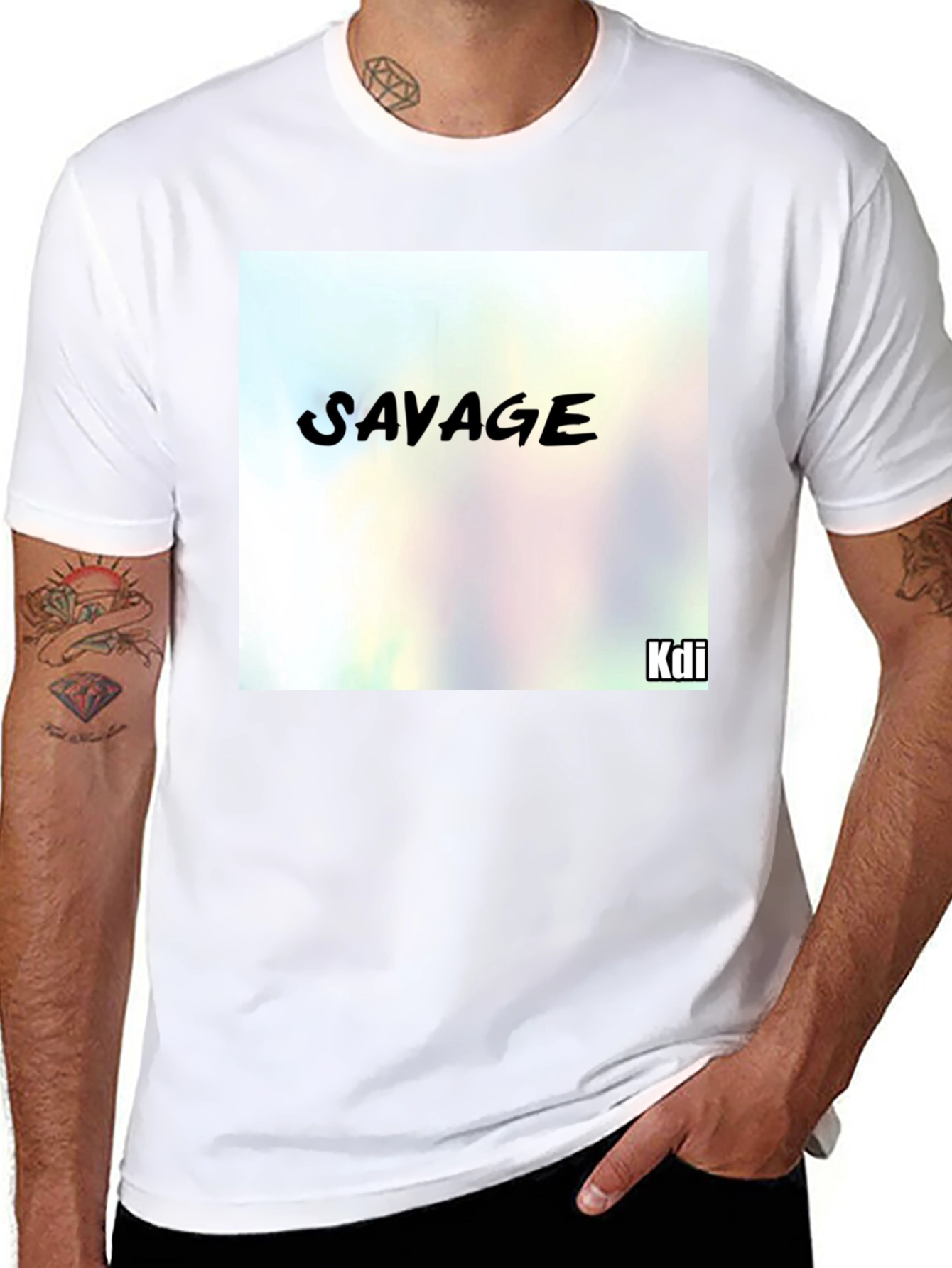 Black Savage Graphic T-Shirt - Trendy Streetwear view 8