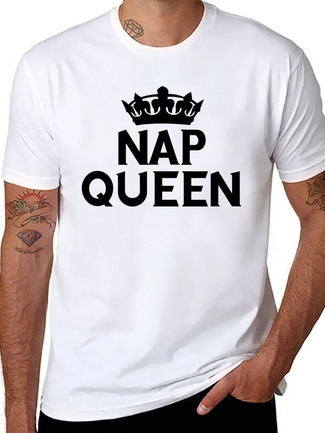 Black Nap Queen Black T-Shirt view 8