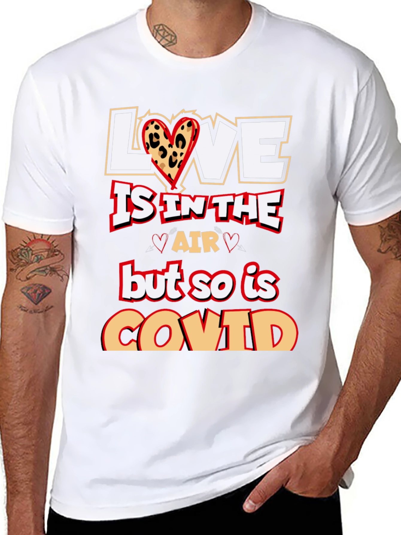 Black Love is in the Air COVID T-Shirt view 8