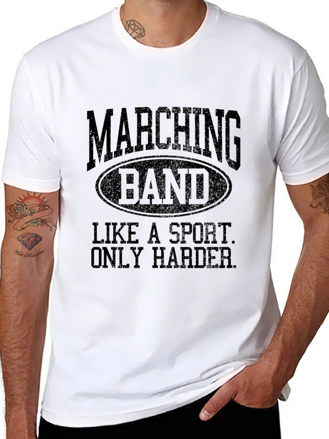Black Marching Band Shirt - Like a Sport, Only Harder view 8