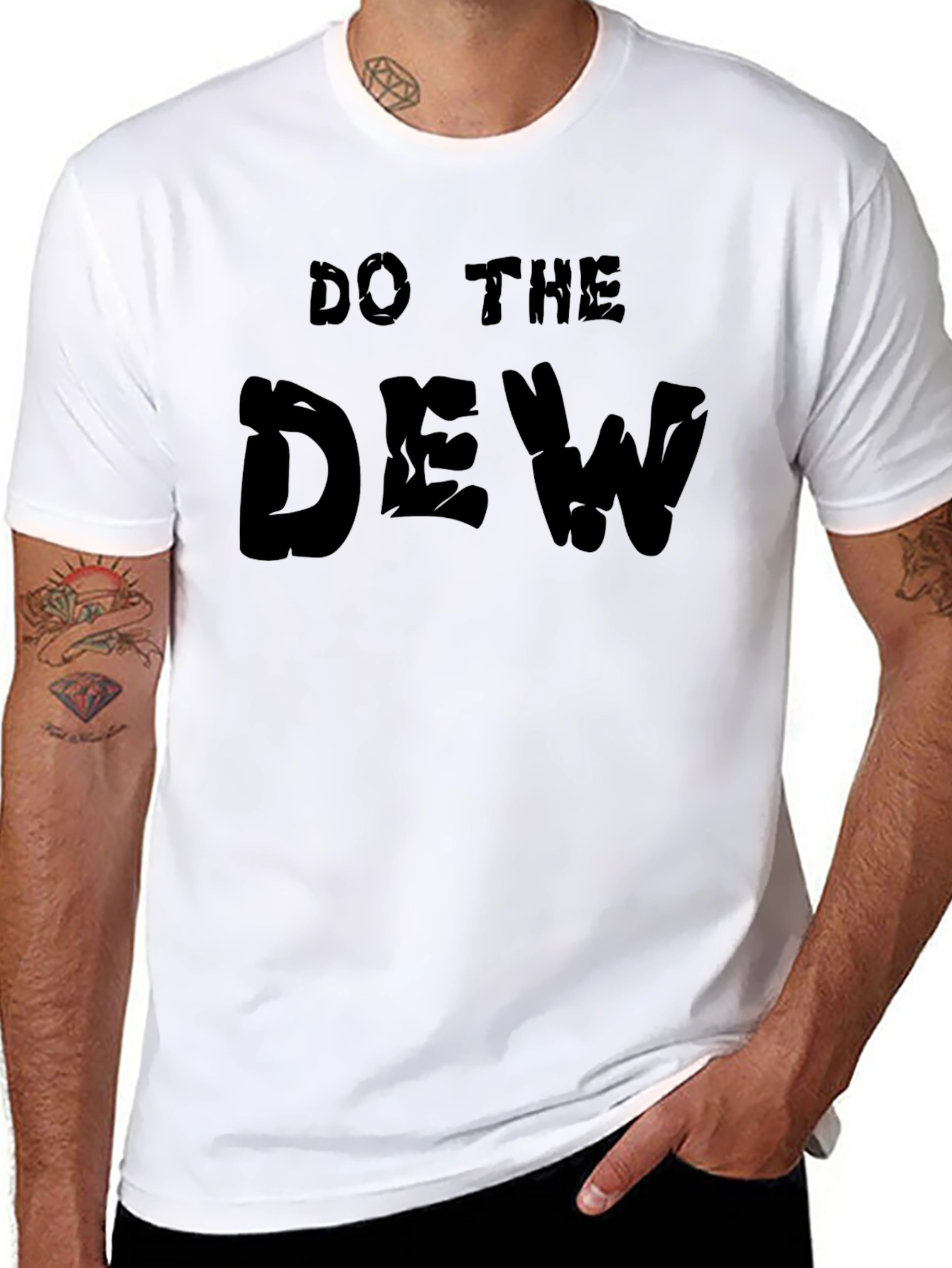Black Do The Dew Graphic Tee - Mountain Dew Inspired Black T-Shirt view 8