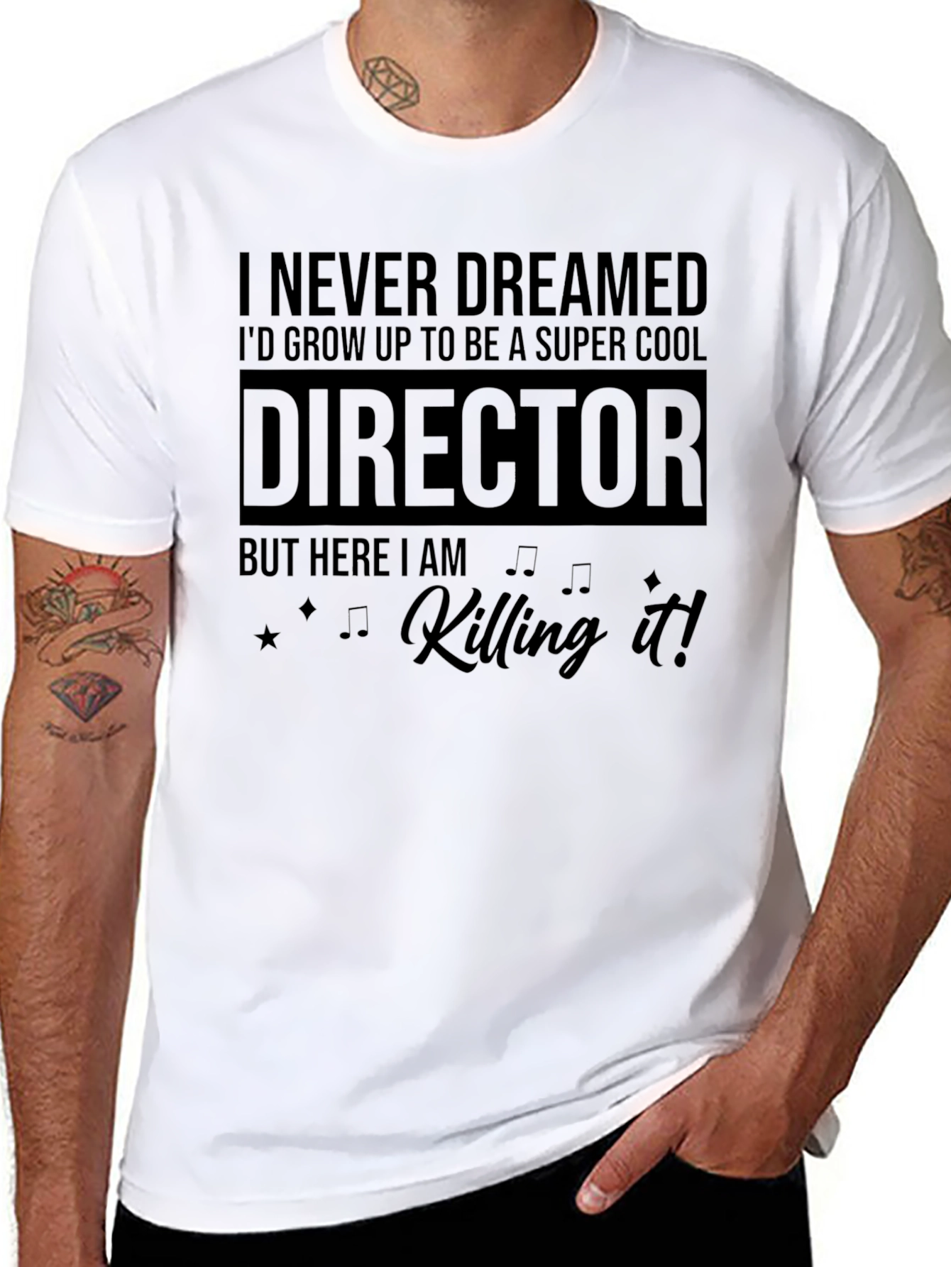 Black Super Cool Director T-Shirt view 8