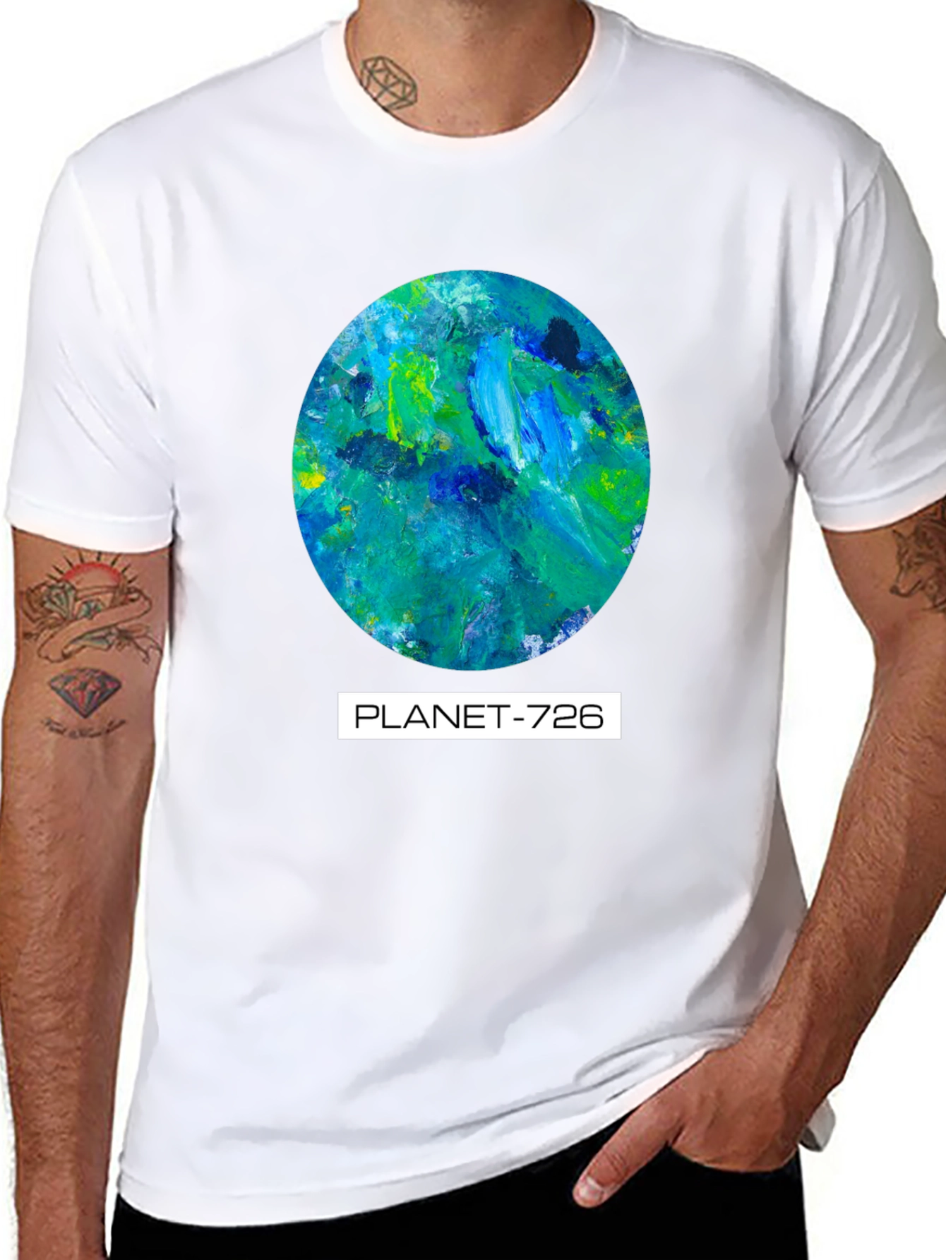 Black Planet-726 Graphic Tee - Unique Artistic Design view 8