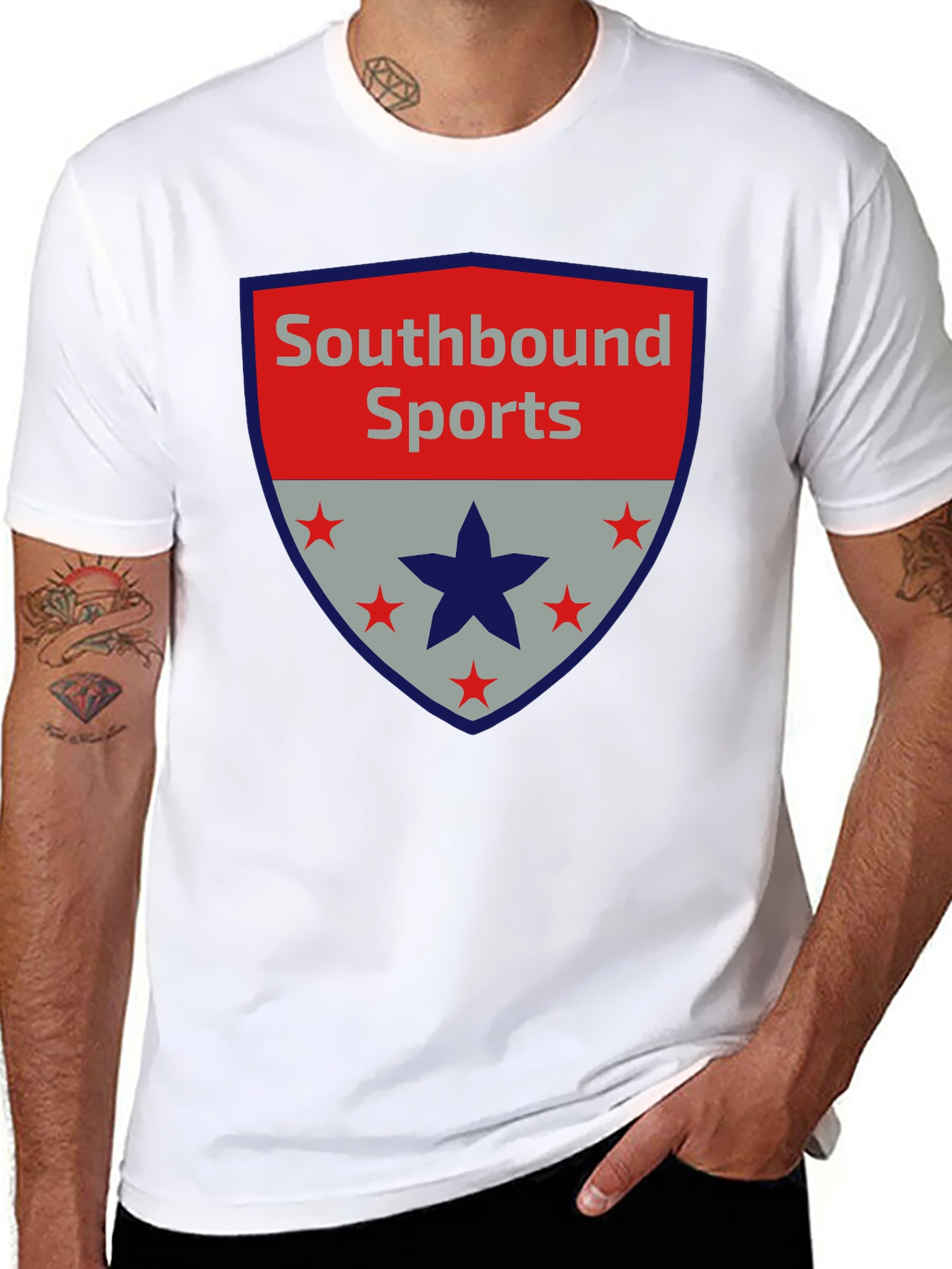 Black Southbound Sports Graphic Tee - Casual Comfort view 8