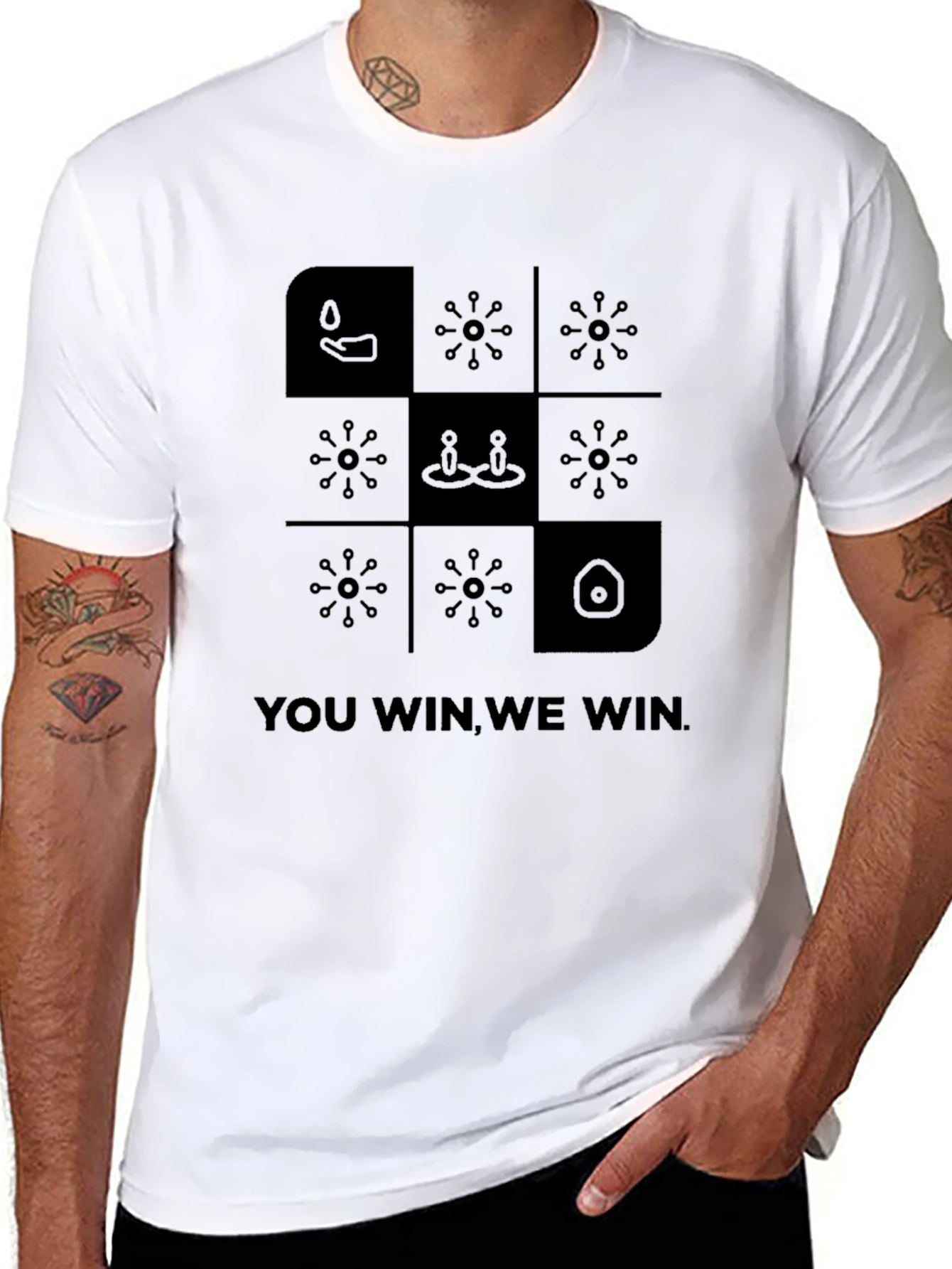 Black You Win, We Win Tee view 8
