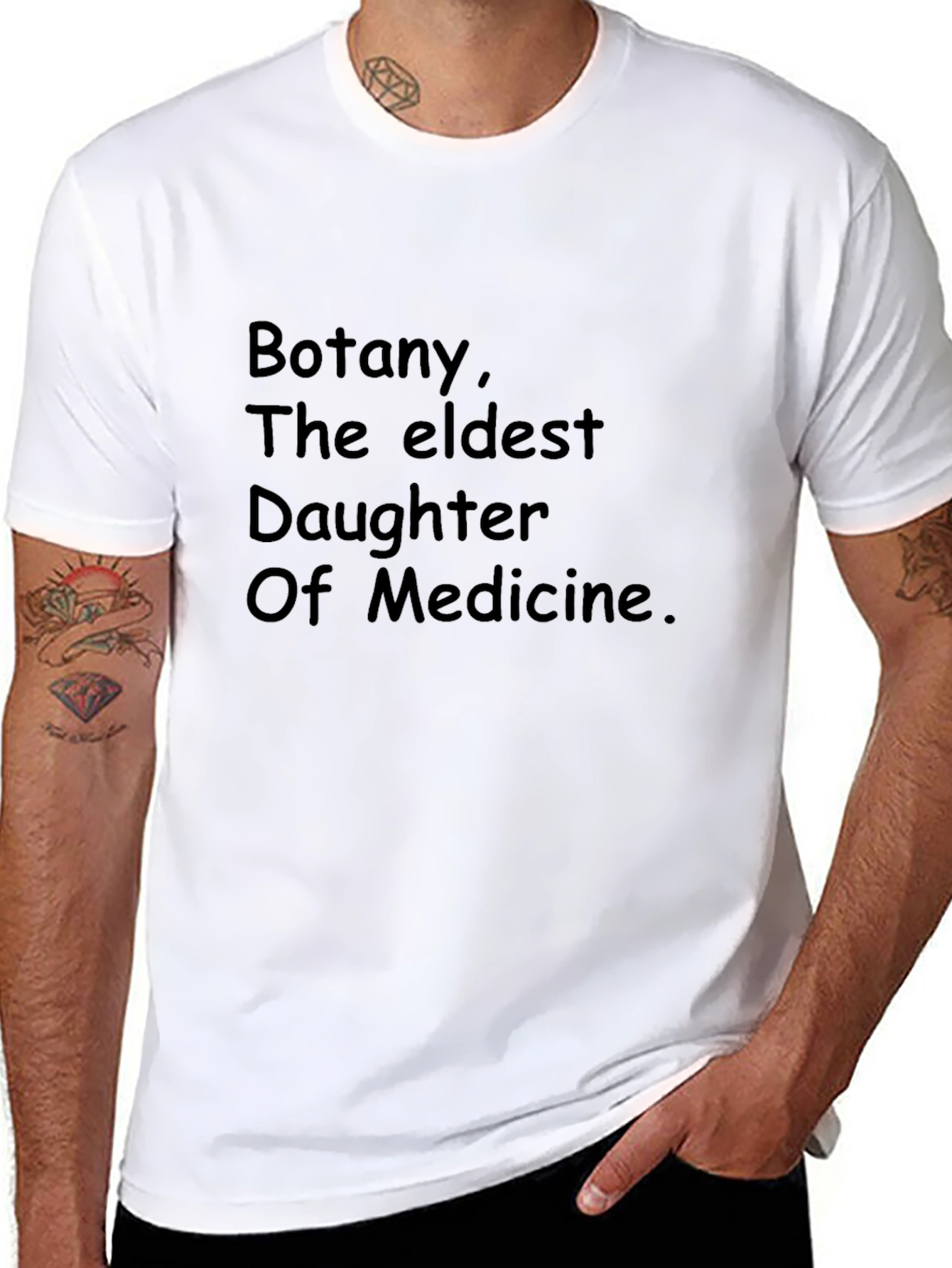 Black Botany Eldest Daughter Medicine Black Graphic Tee view 8