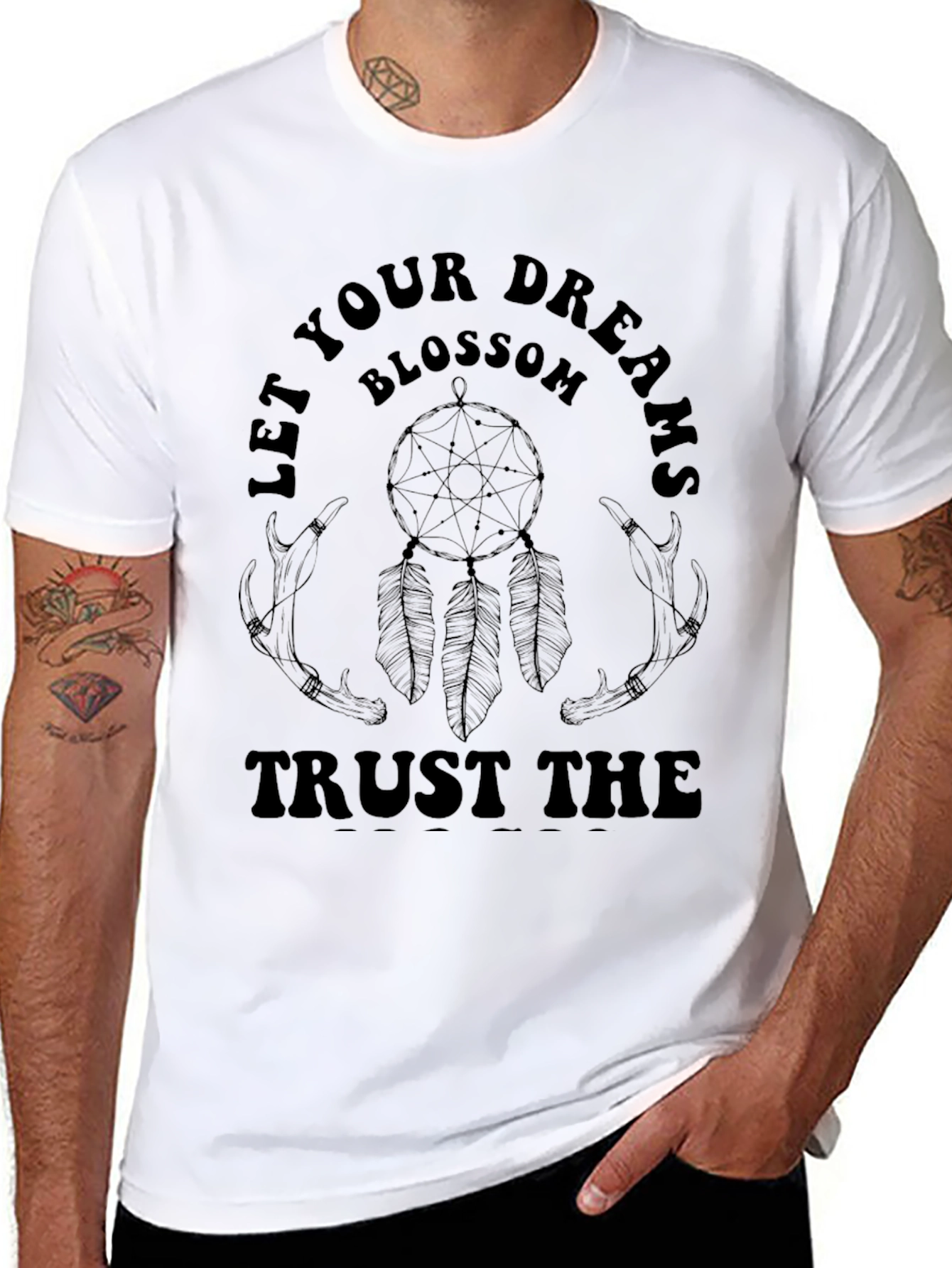 Black Dream Blossom Graphic Tee - Trust the Dreams view 8