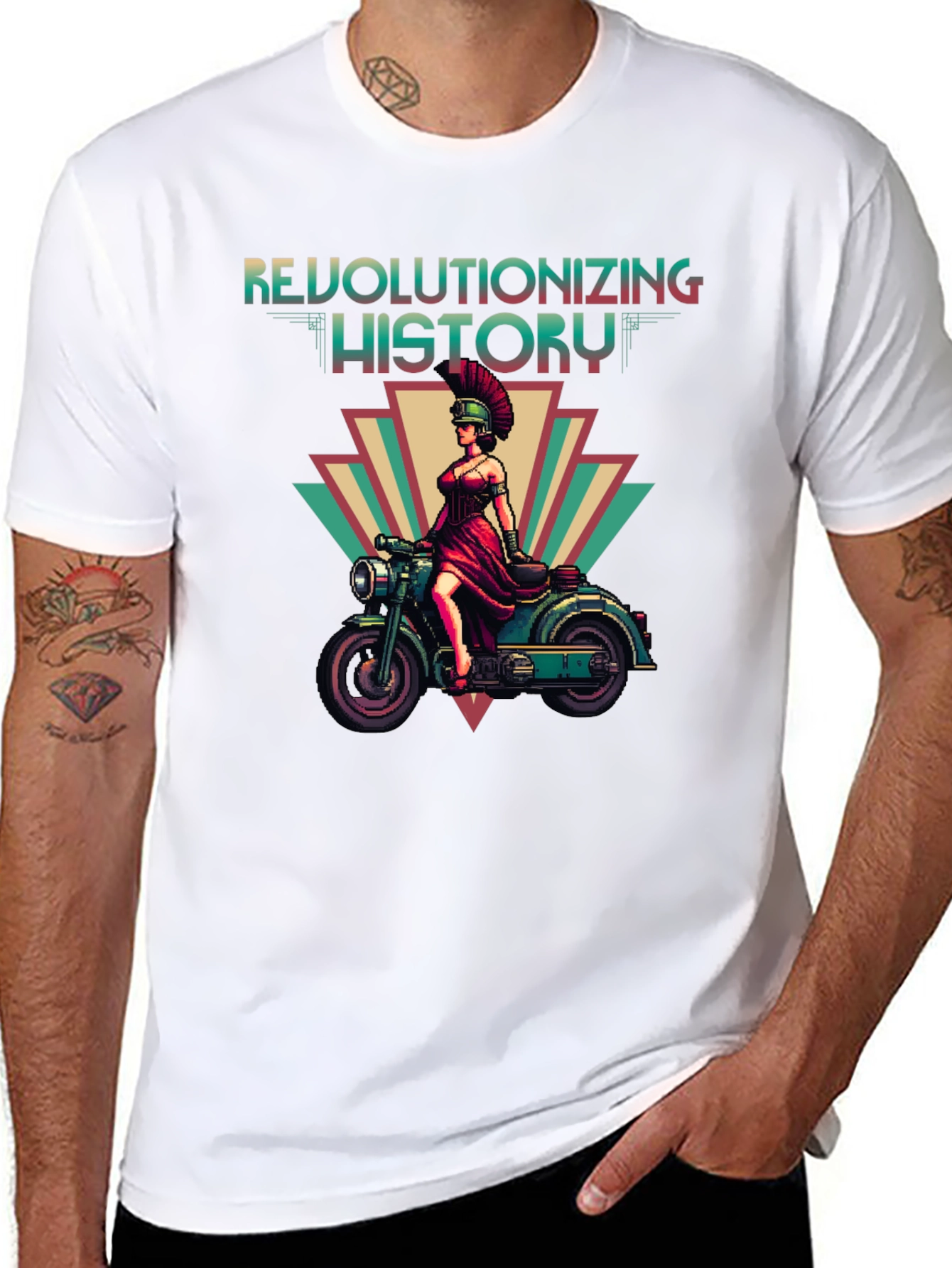 Black Revolutionizing History Graphic Tee view 8