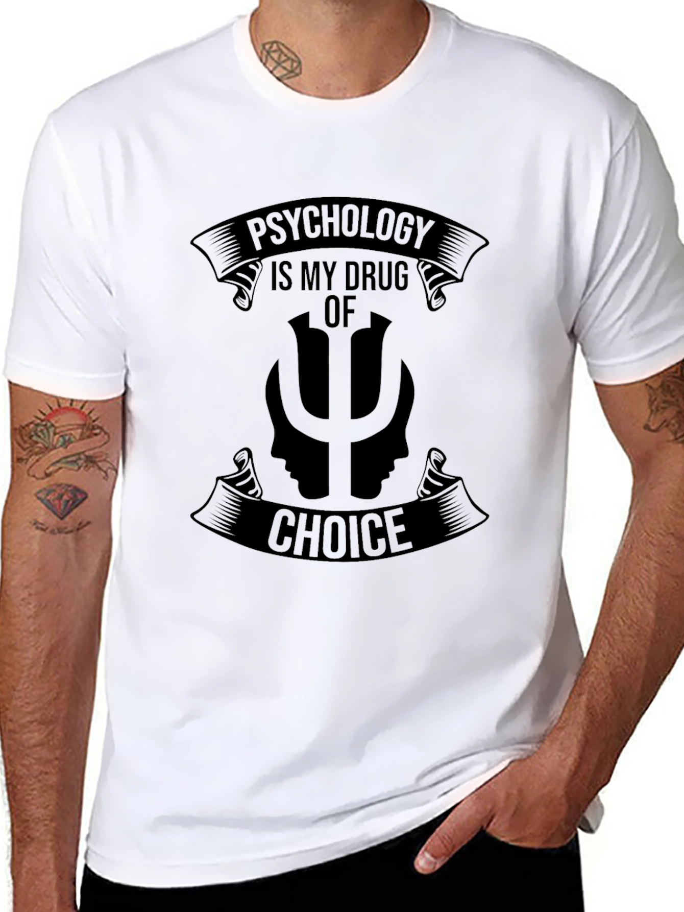 Black Psychology is My Drug of Choice T-Shirt view 8
