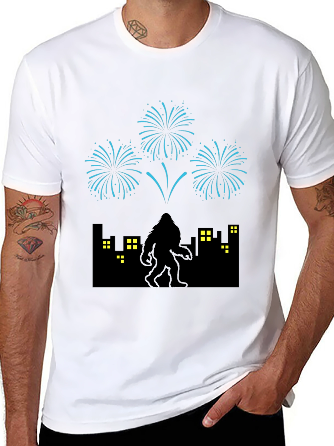 Sasquatch City Fireworks Men's T-Shirt - 8