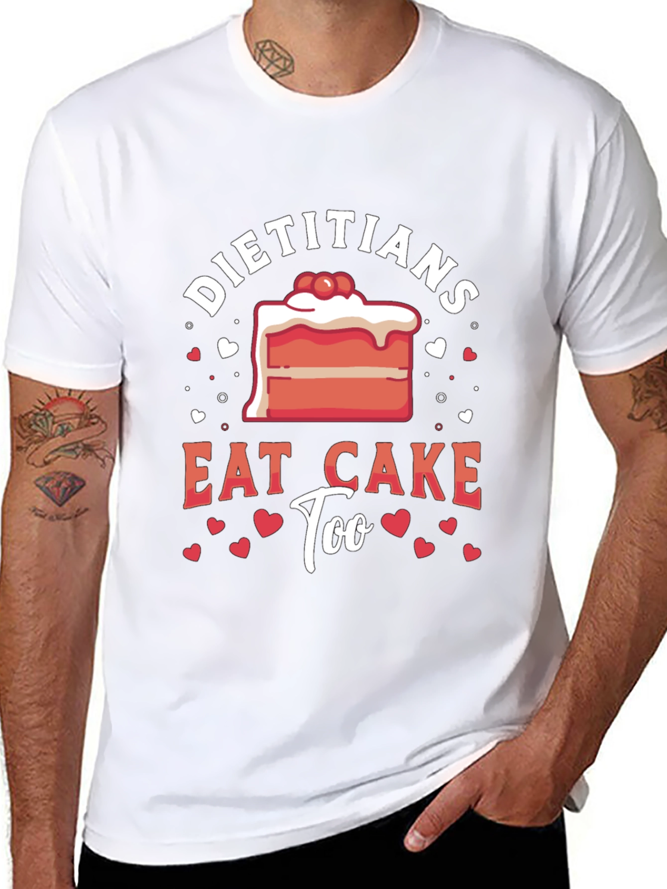 Black Dietitians Eat Cake Too T-Shirt view 8