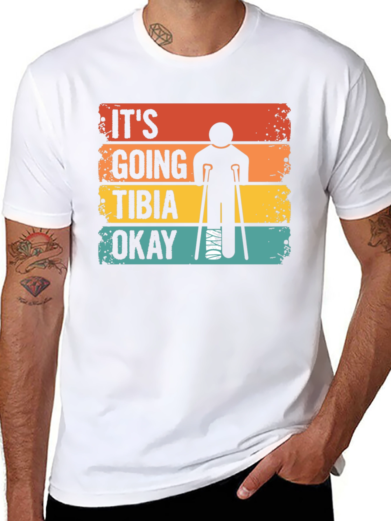 Black It's Going Tibia Okay T-Shirt view 8