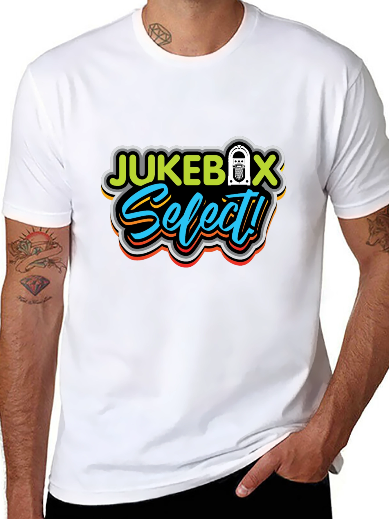 Black Jukebox Select Graphic Tee view 8