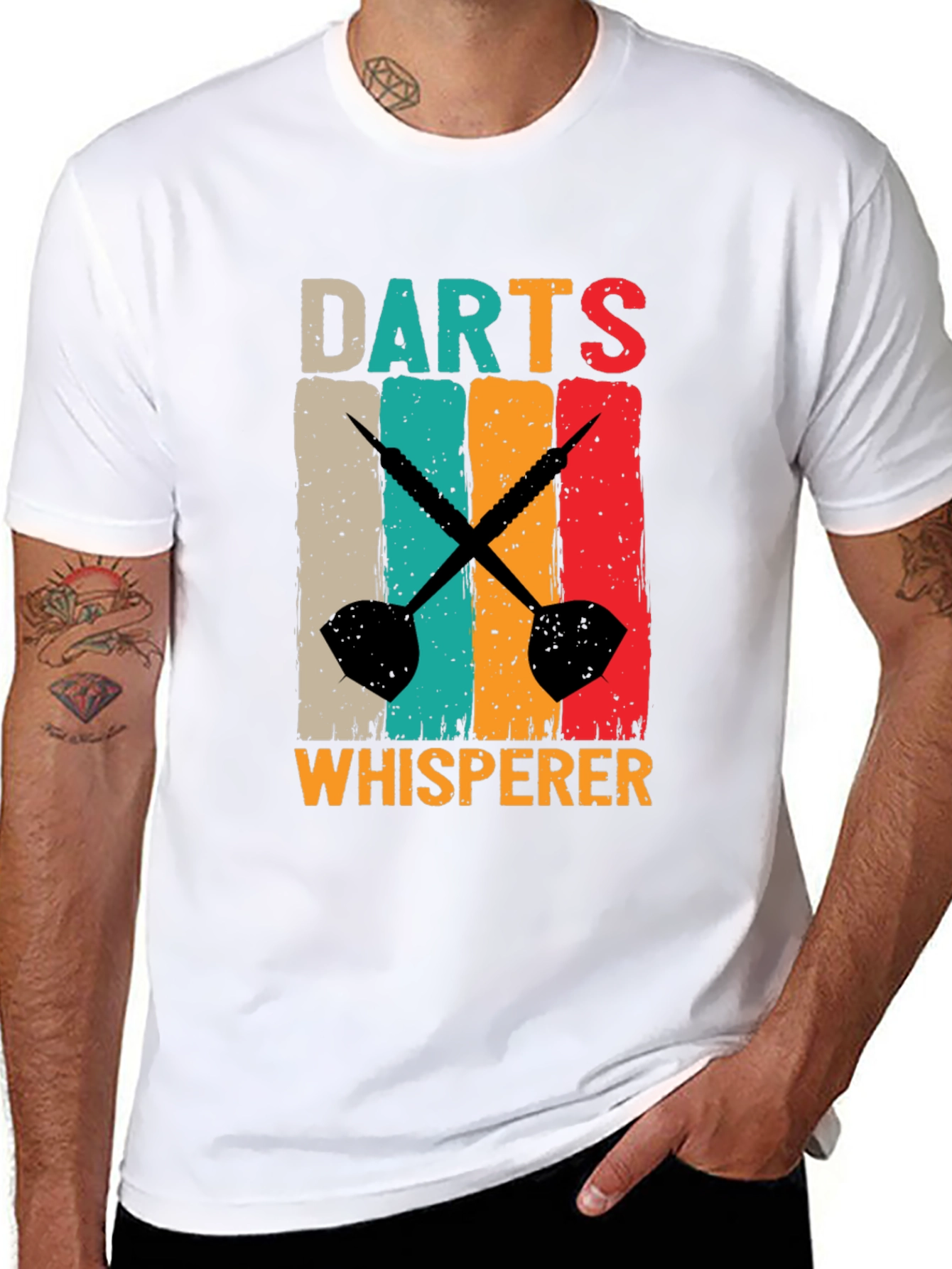Black Darts Whisperer Graphic T-Shirt view 8