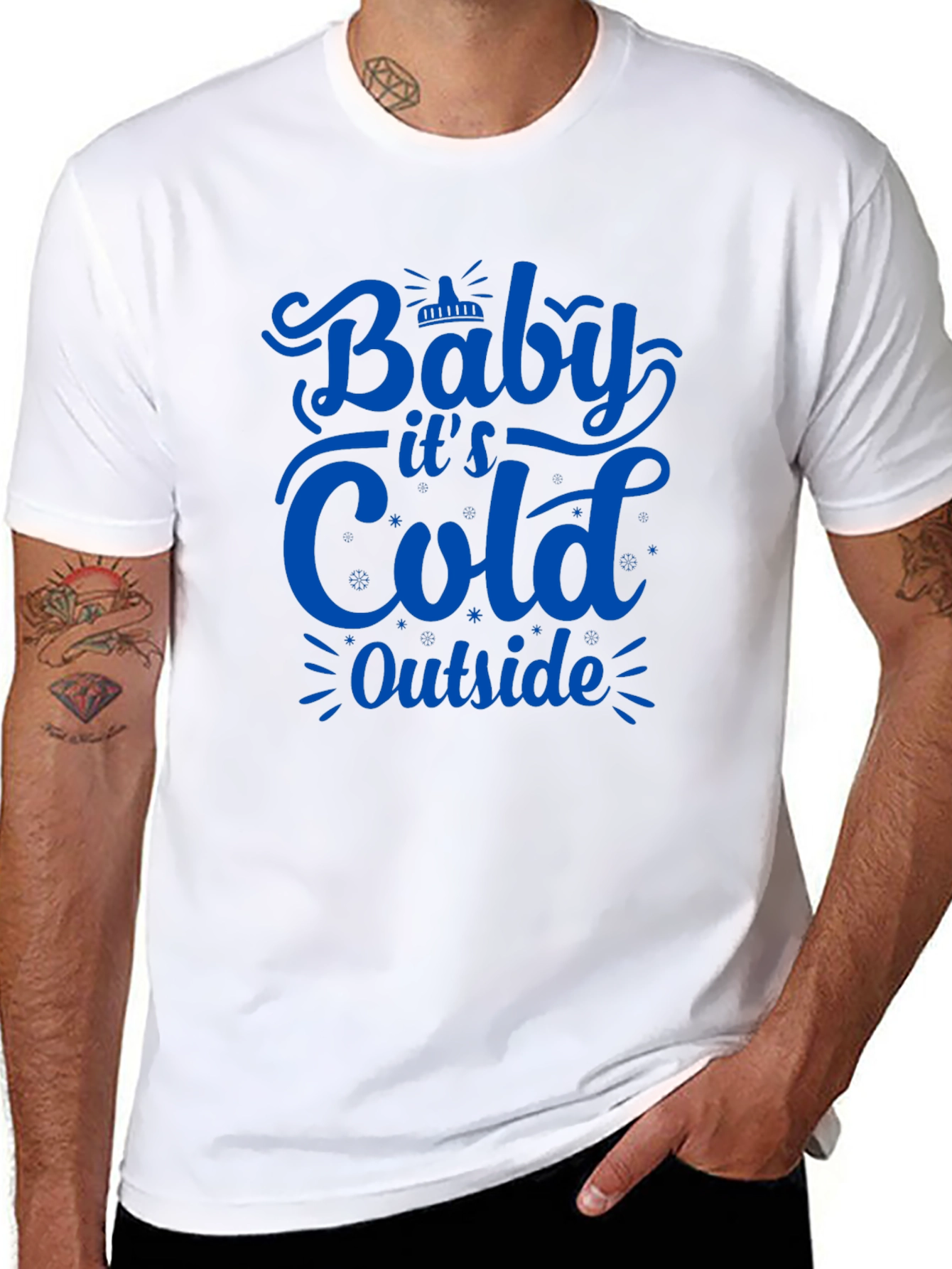 Black Baby It's Cold Outside T-Shirt view 8