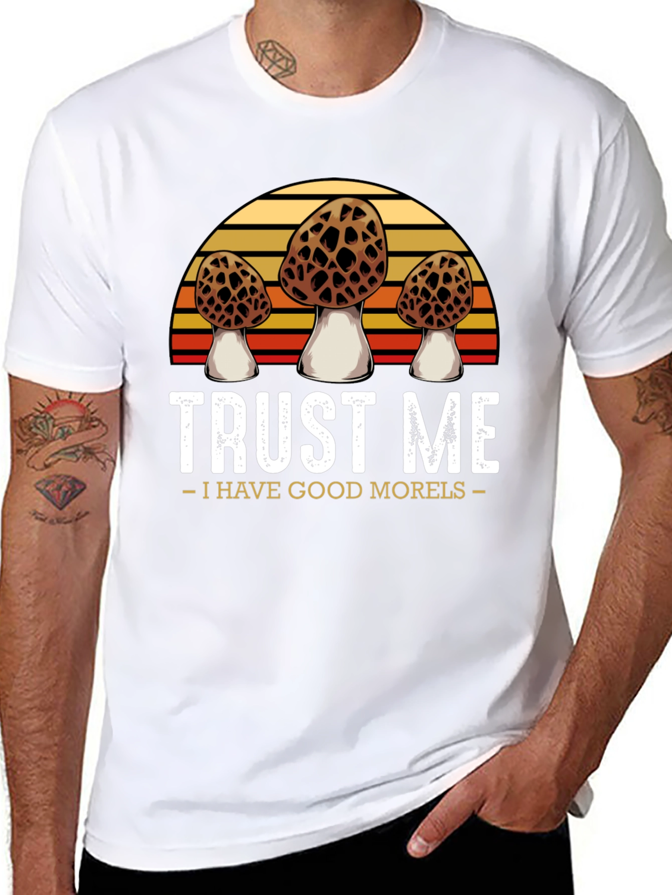 Black Trust Me I Have Good Morels T-Shirt view 8