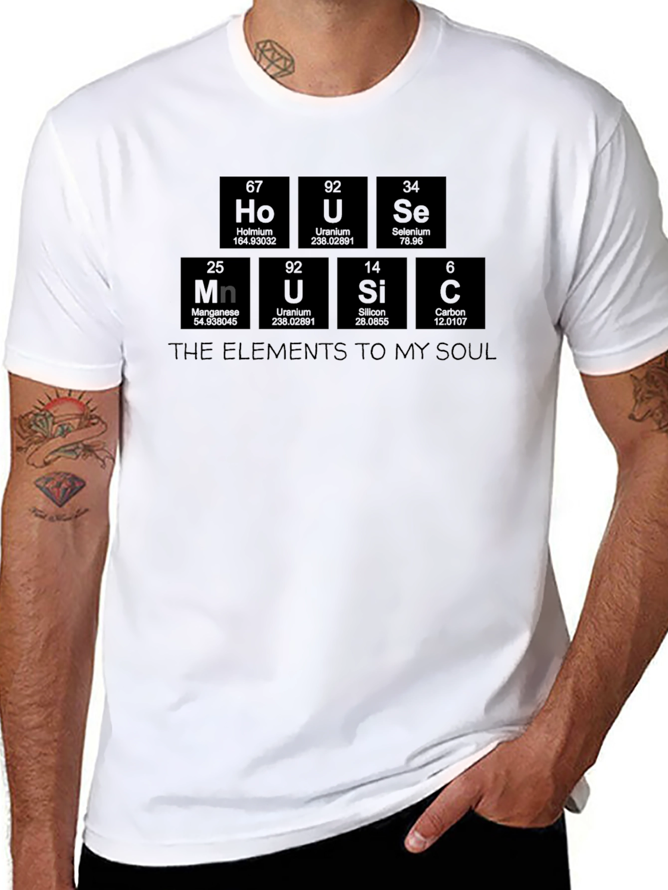 Black Elements to My Soul Black Graphic T-Shirt view 8