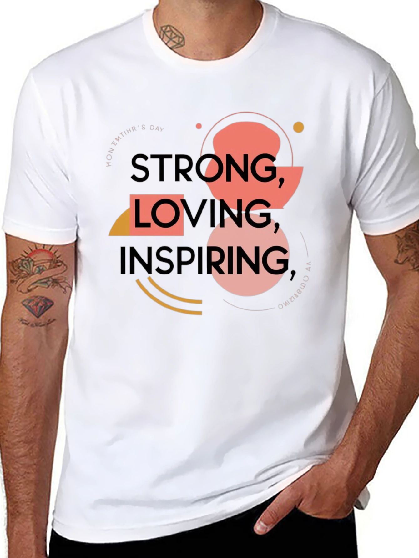 Black Strong, Loving, Inspiring T-Shirt view 8