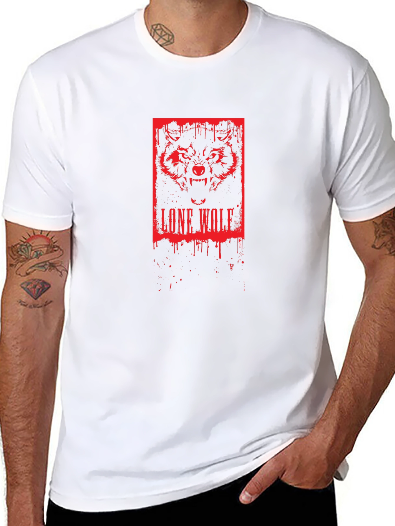 Lone Wolf Graphic Tee - Black - 8