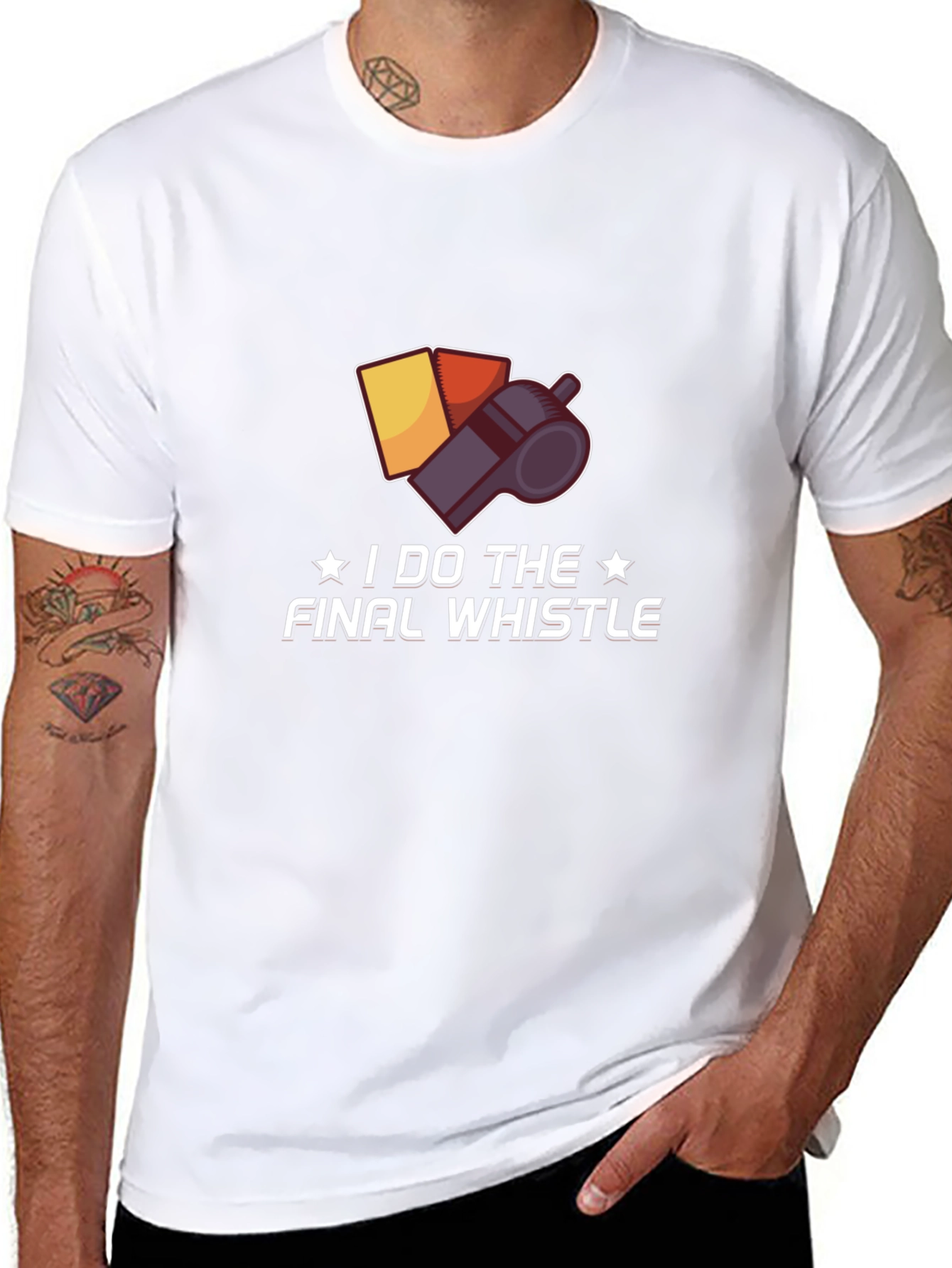 Black Final Whistle Referee T-Shirt view 8