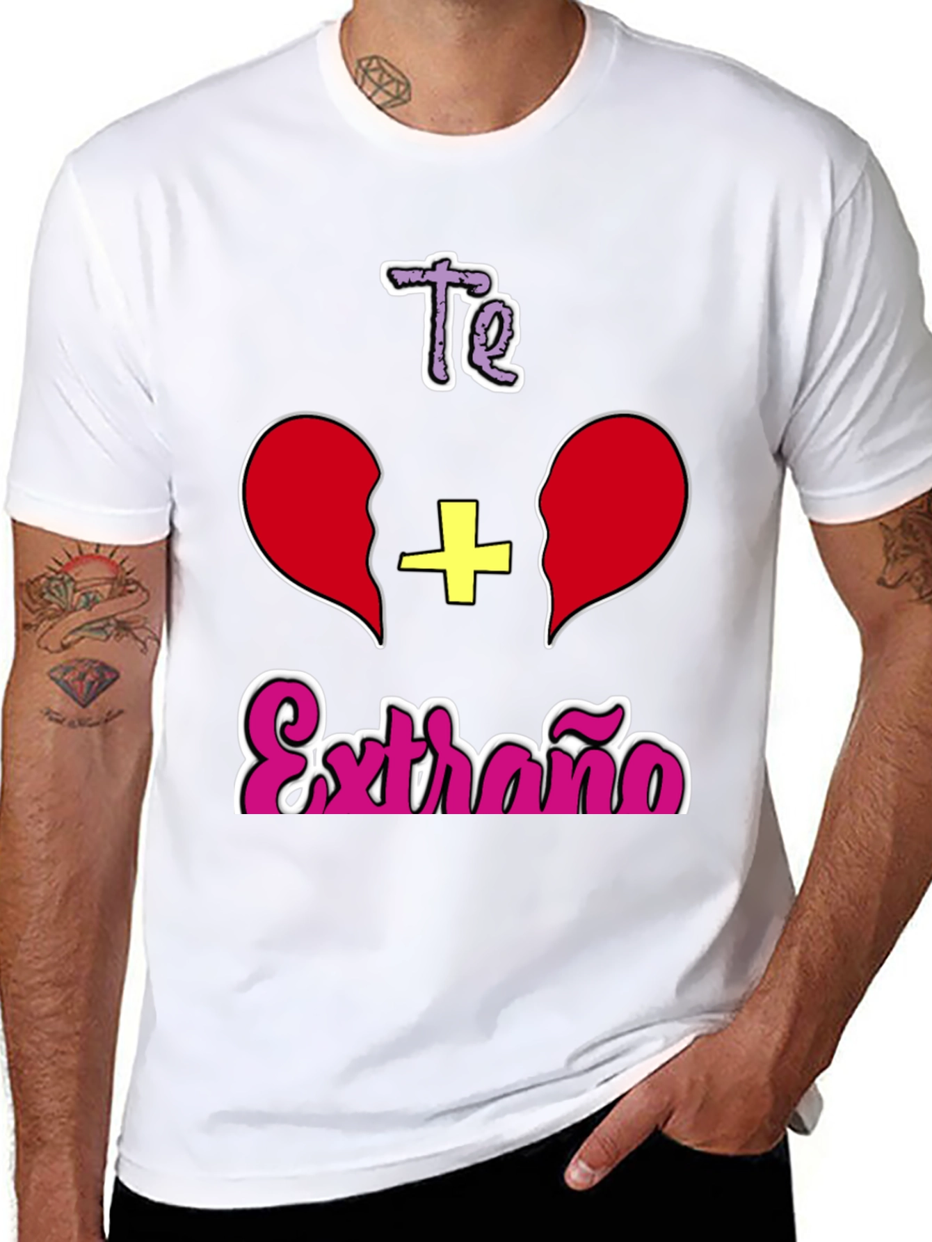 Black Te Extrano T-Shirt Black Graphic Tee view 8