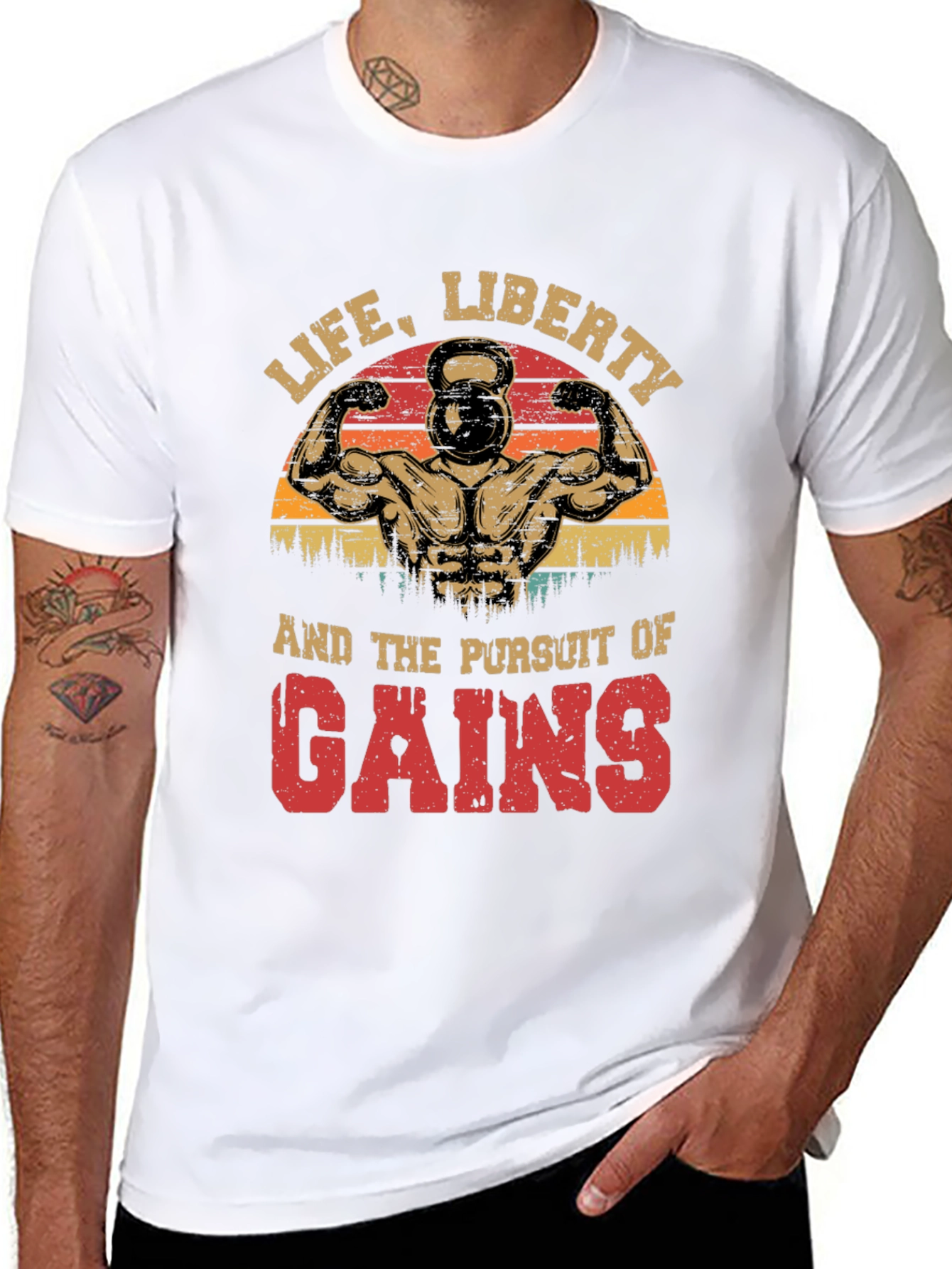 Black Life, Liberty, Gains T-Shirt view 8