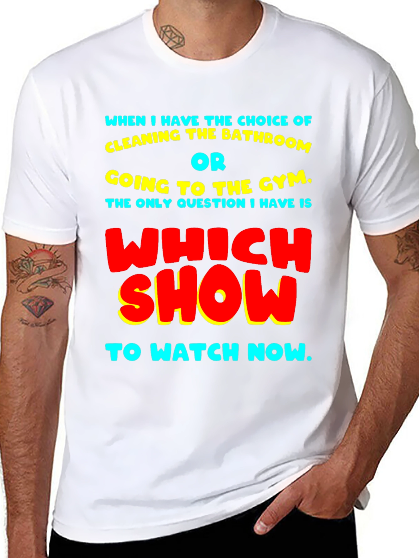 Black Funny Choice of Show T-Shirt view 8