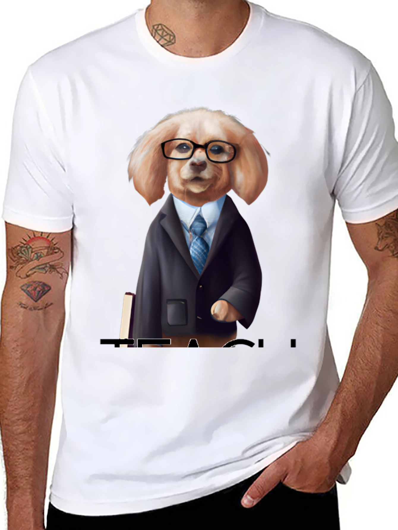 Black Dog Boss T-Shirt - Funny Business Casual Canine Tee view 8