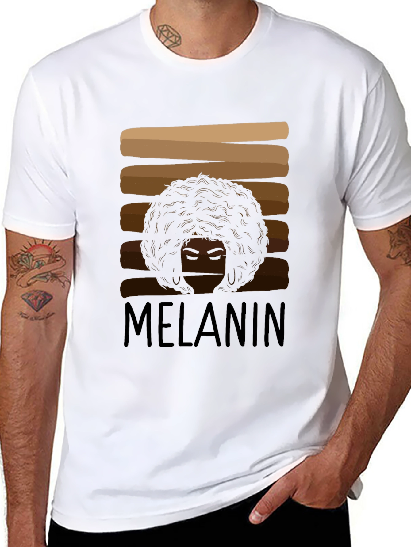Black Melanin Pride T-Shirt view 8