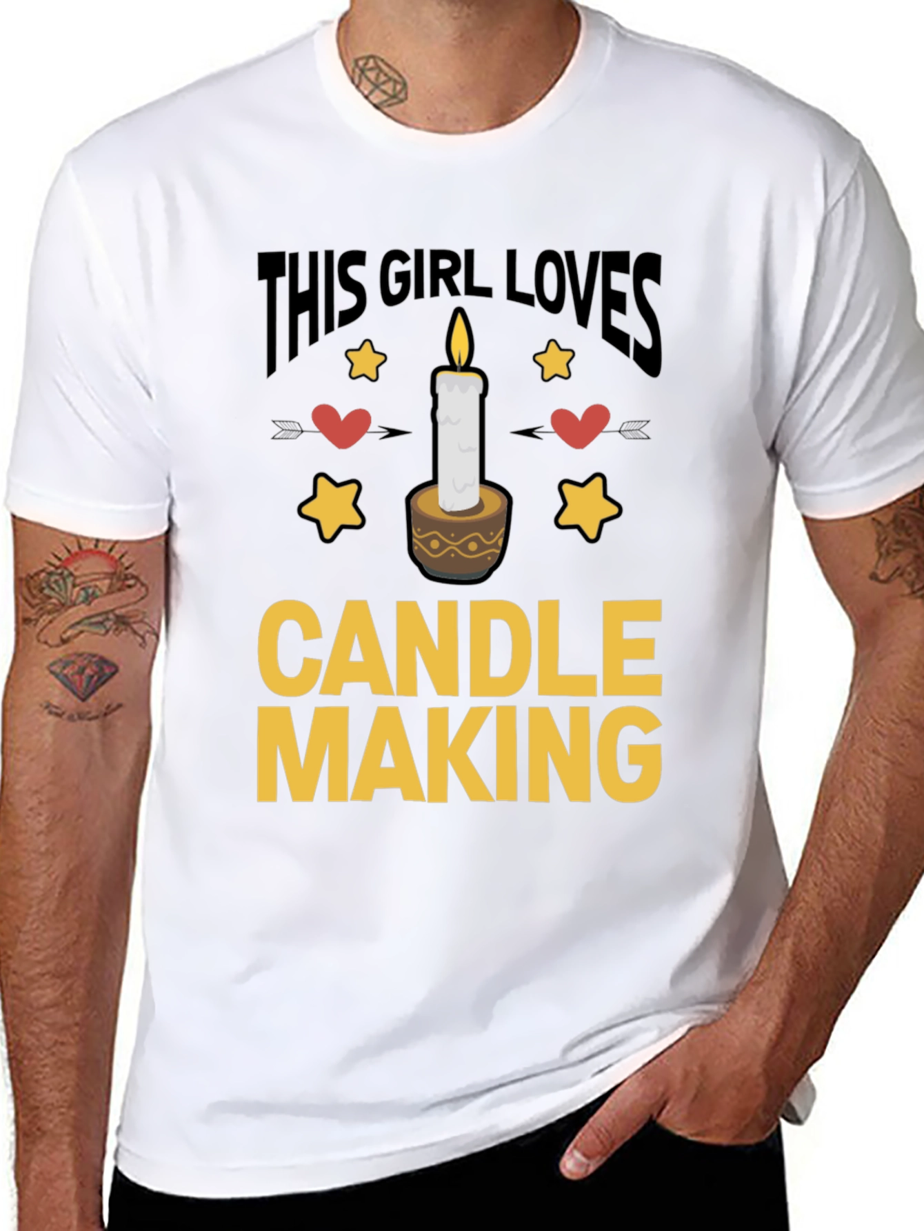 Black This Girl Loves Candle Making T-Shirt view 8