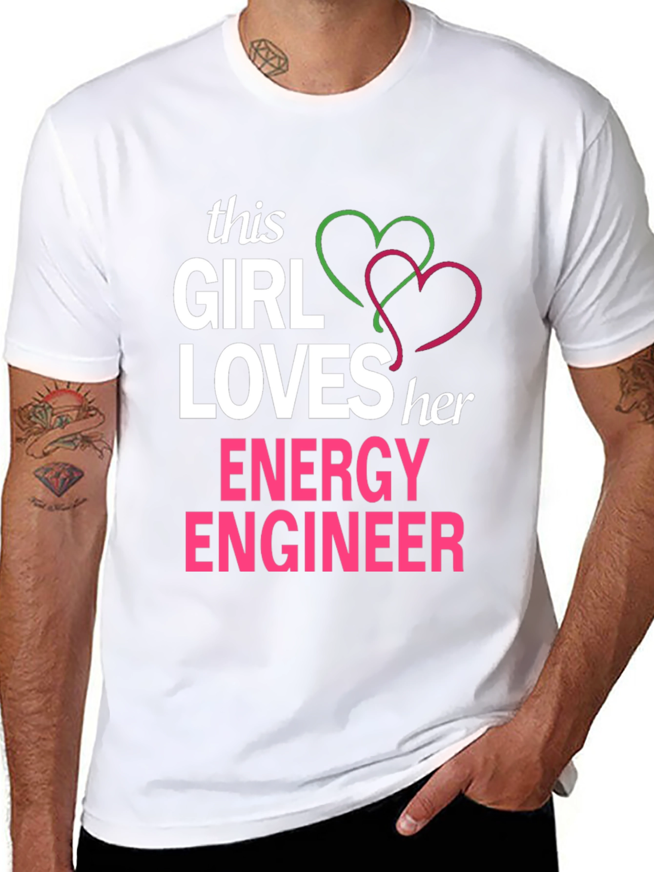 Black Girl Loves Energy Engineer T-Shirt view 8