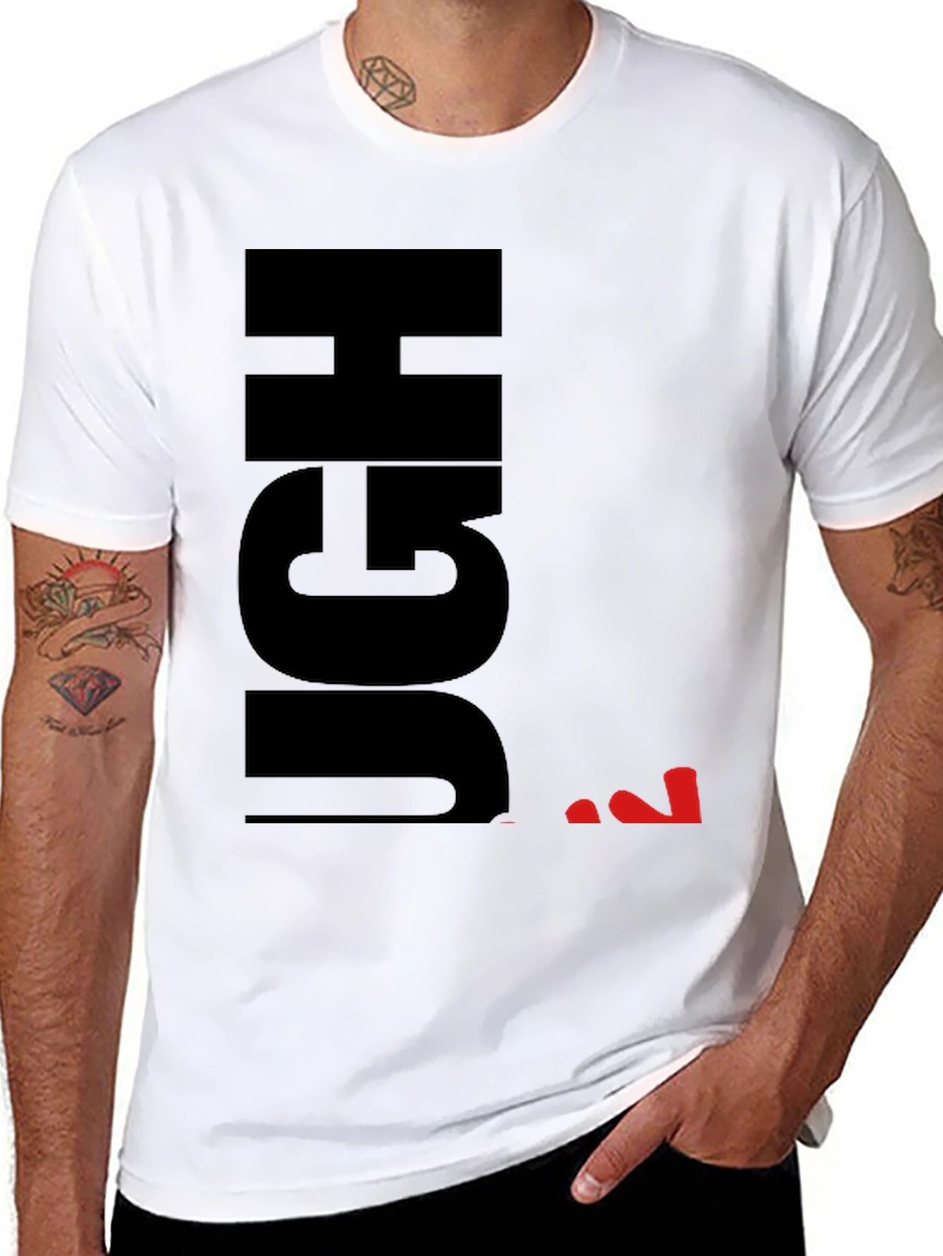 Black Ugh Sarcastic Graphic T-Shirt - Black view 8