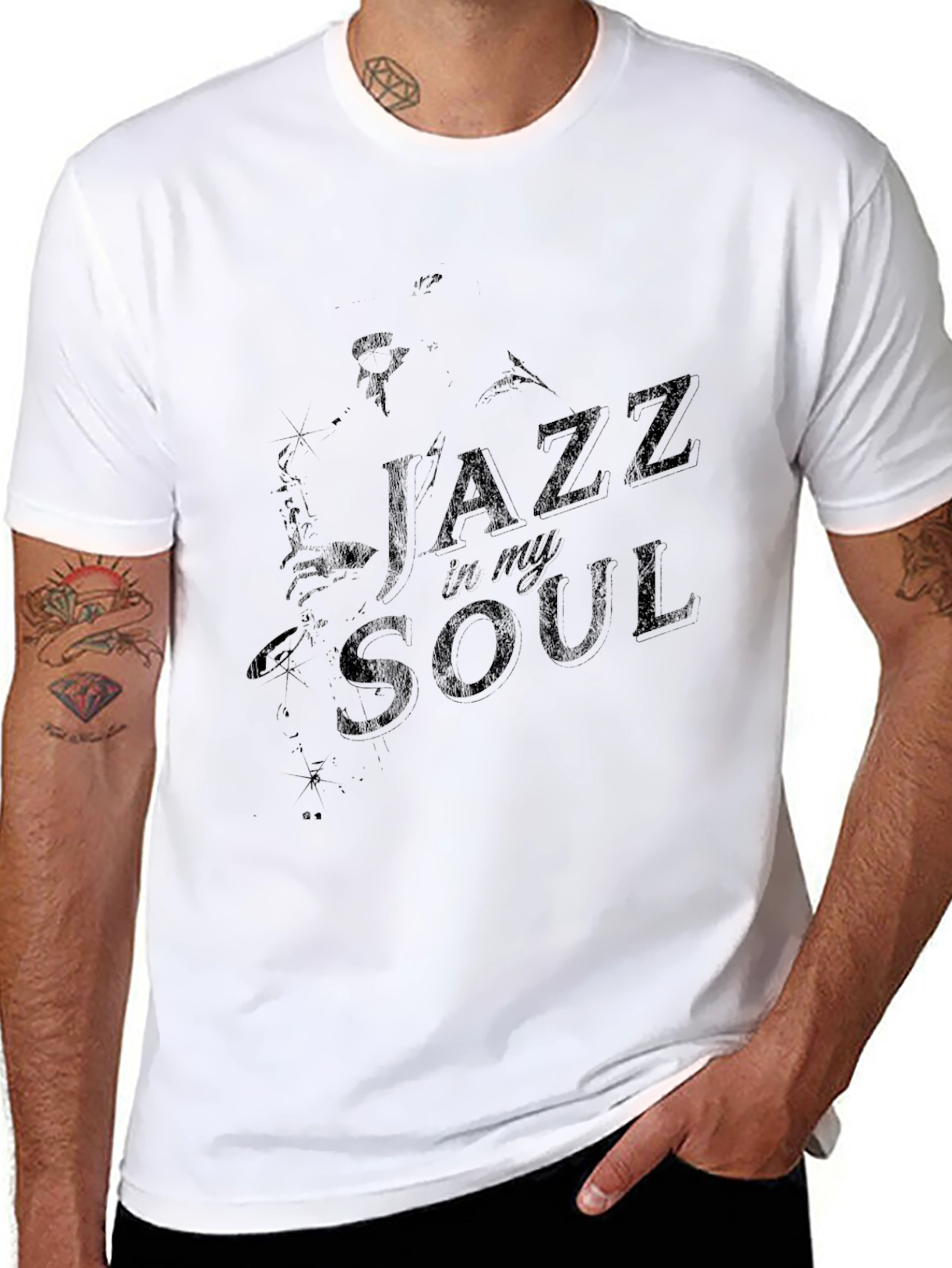 Black Jazz in My Soul Graphic Tee view 8