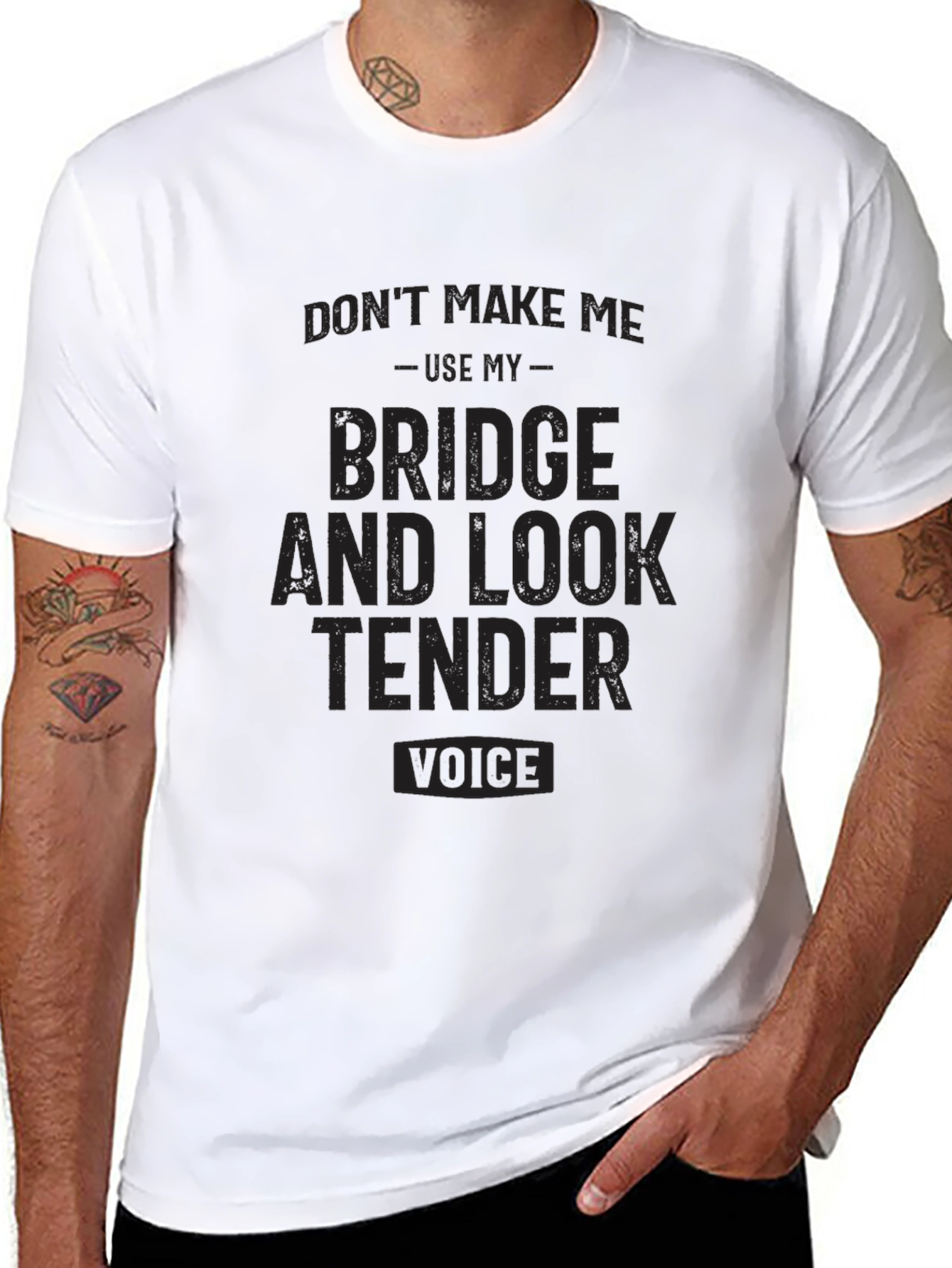Black Bridge and Look Tender Voice Black T-Shirt view 8