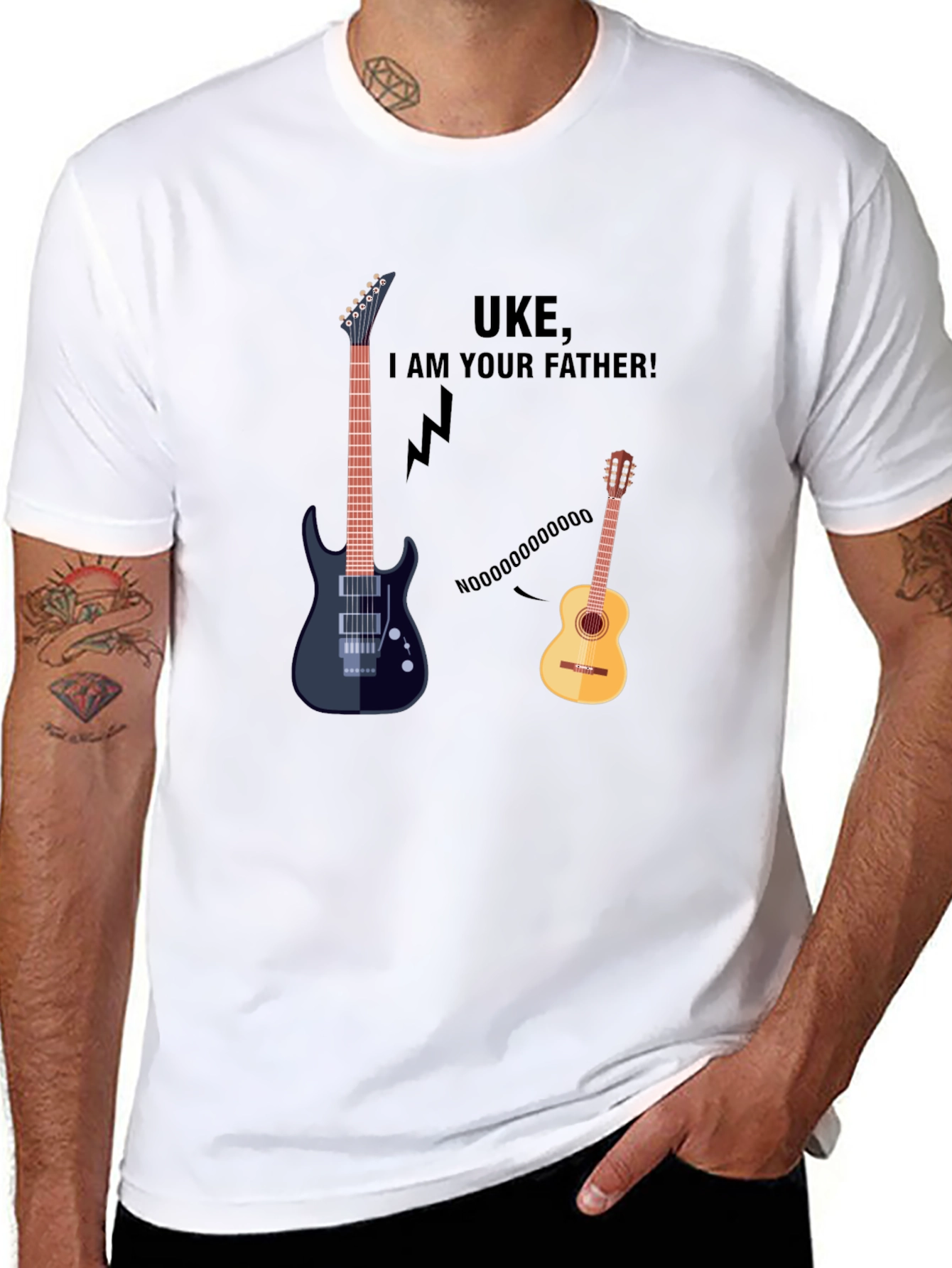 Black Uke I am Your Father T-Shirt view 8