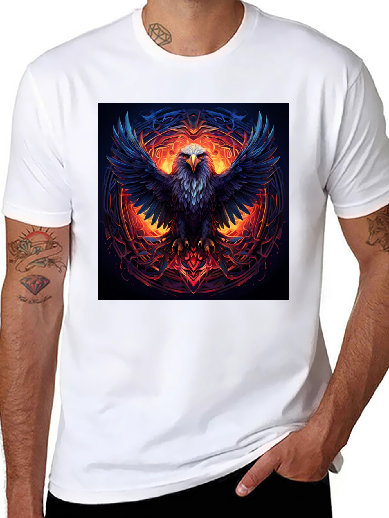 Black Eagle Fire T-Shirt view 8