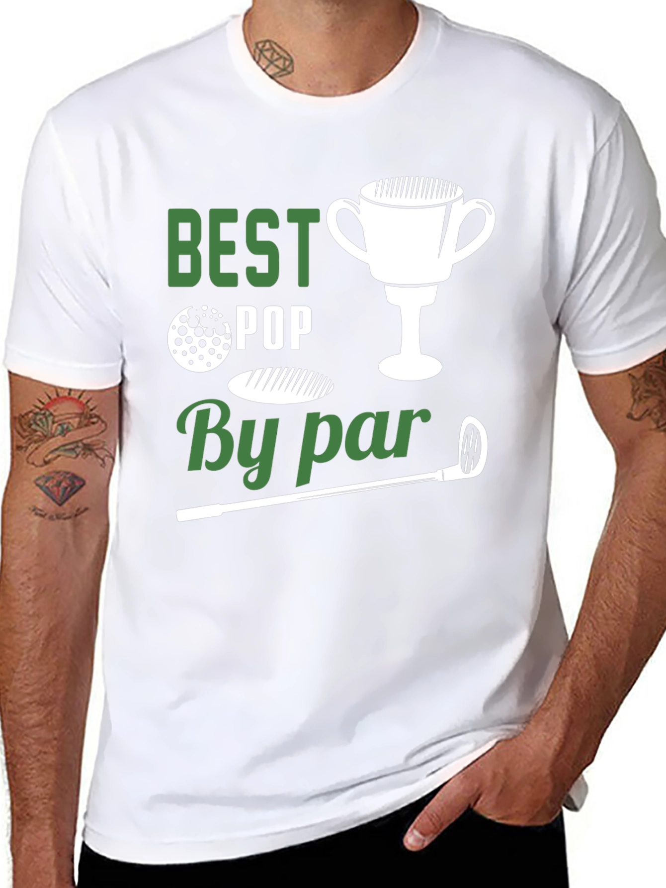 Black Best Pop By Par Golf T-Shirt view 8