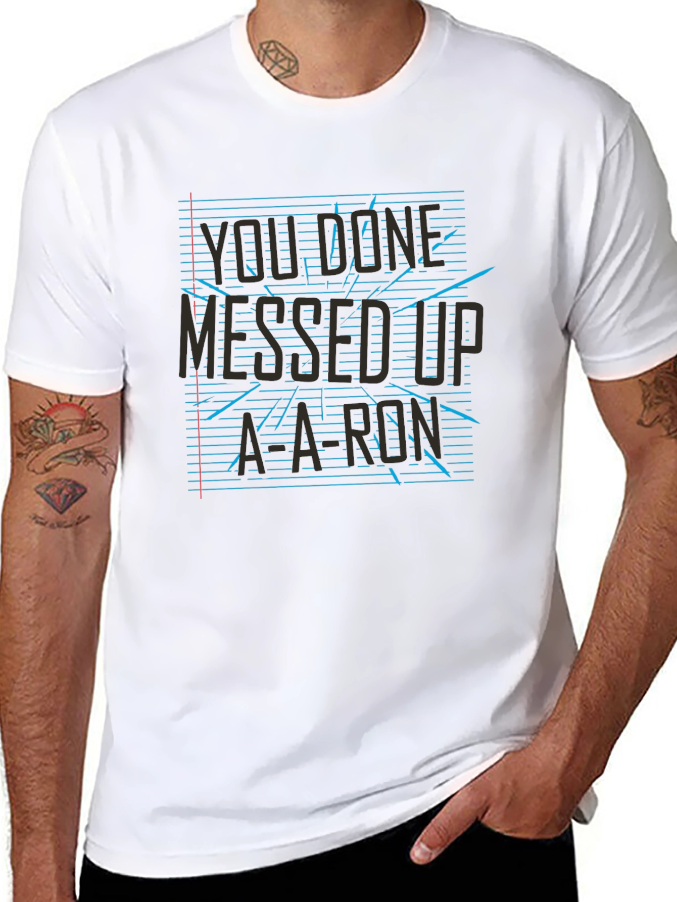 Black You Done Messed Up A-A-Ron T-Shirt view 8