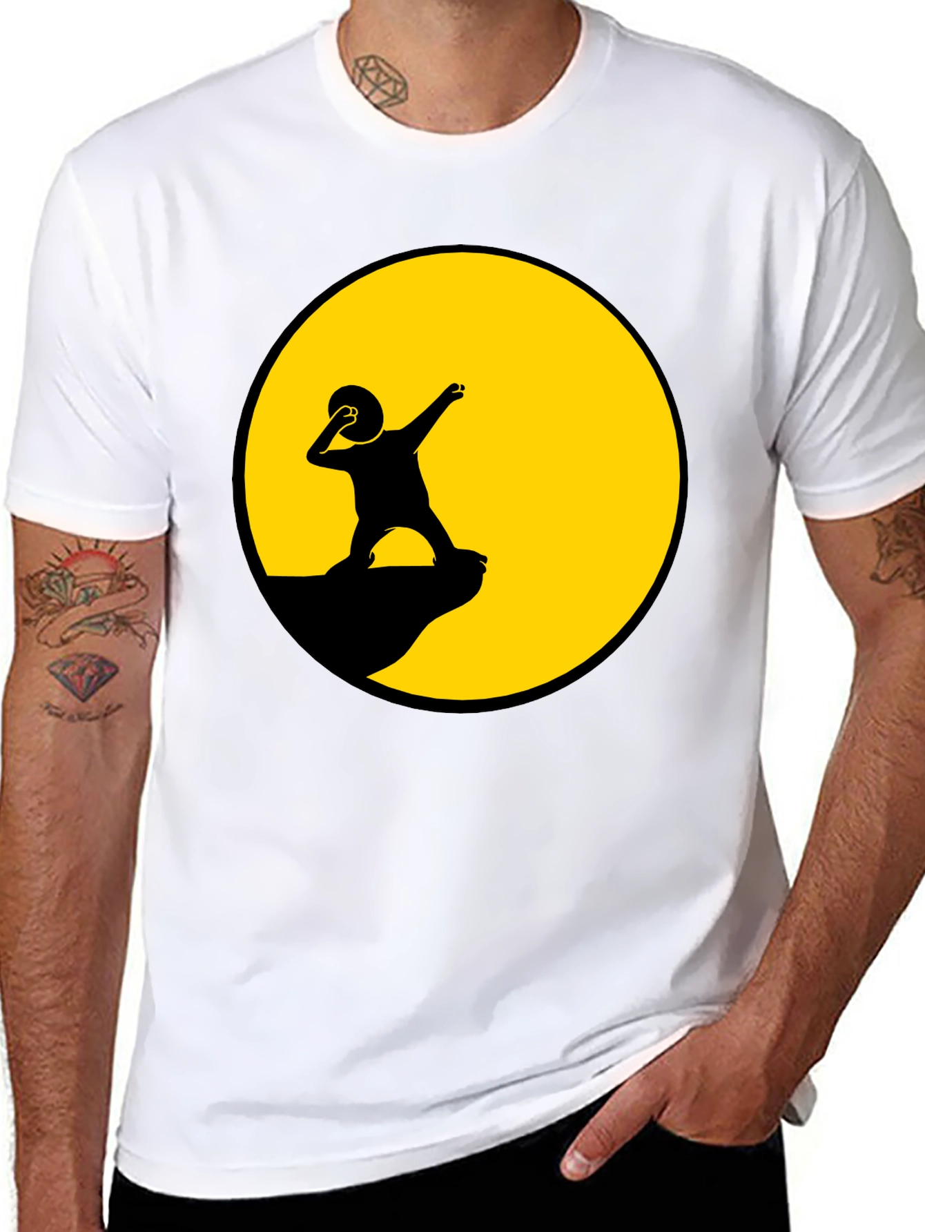 Black Lion King Parody Graphic Tee view 8