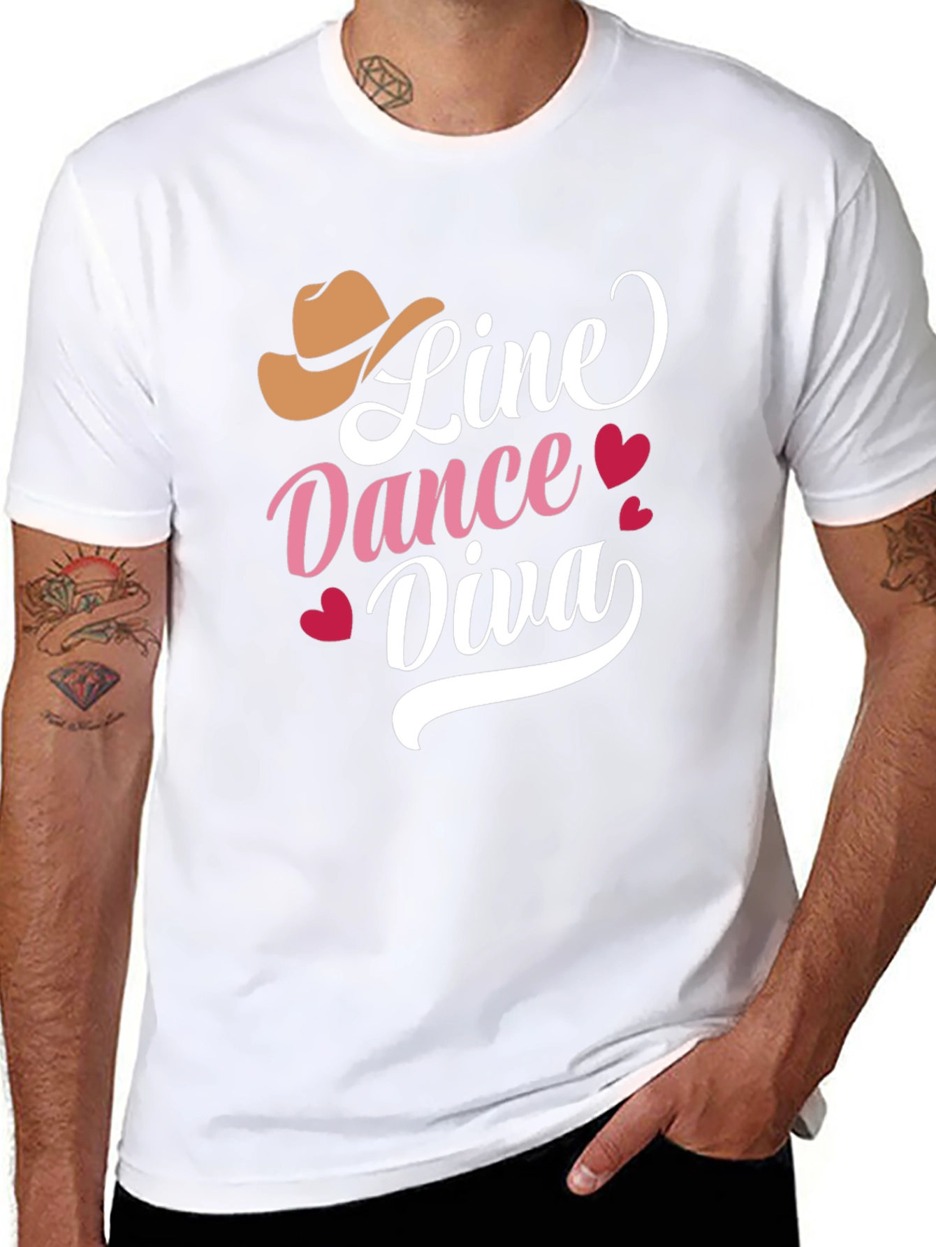 Black Line Dance Diva T-Shirt - Western Country Style view 8